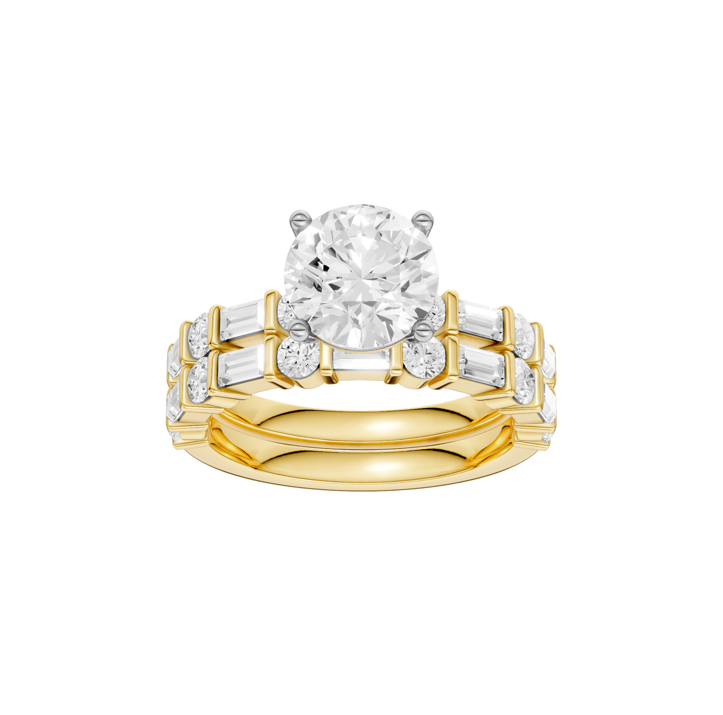 3.00ct Round Certified Lab Diamond Ring