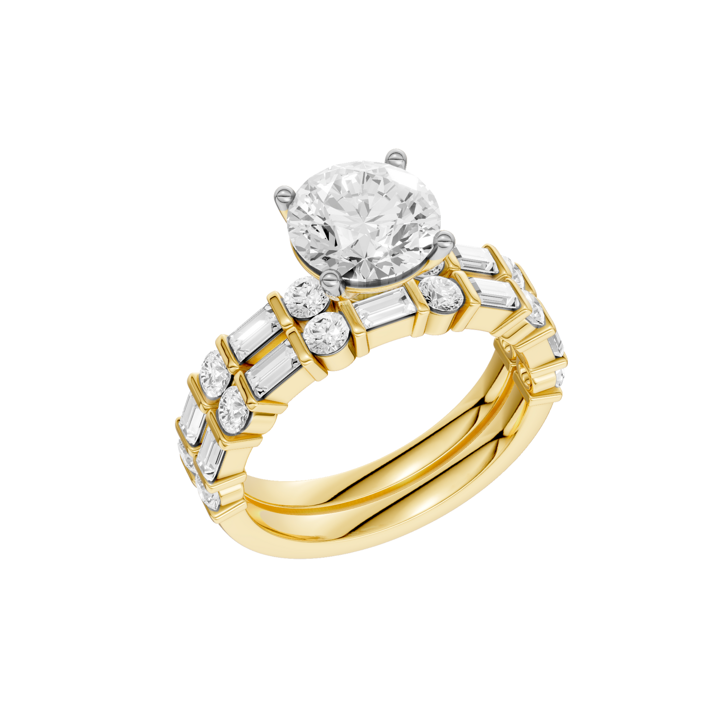 3.00ct Round Certified Lab Diamond Ring