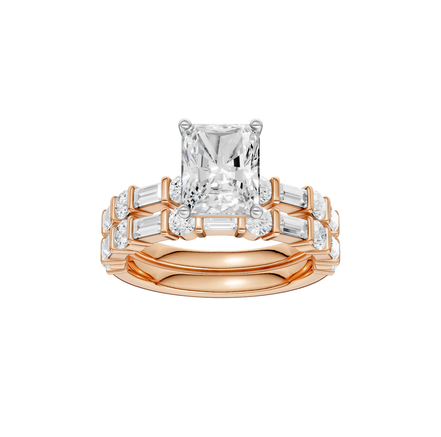 3.00ct Radiant Certified Lab Diamond Ring