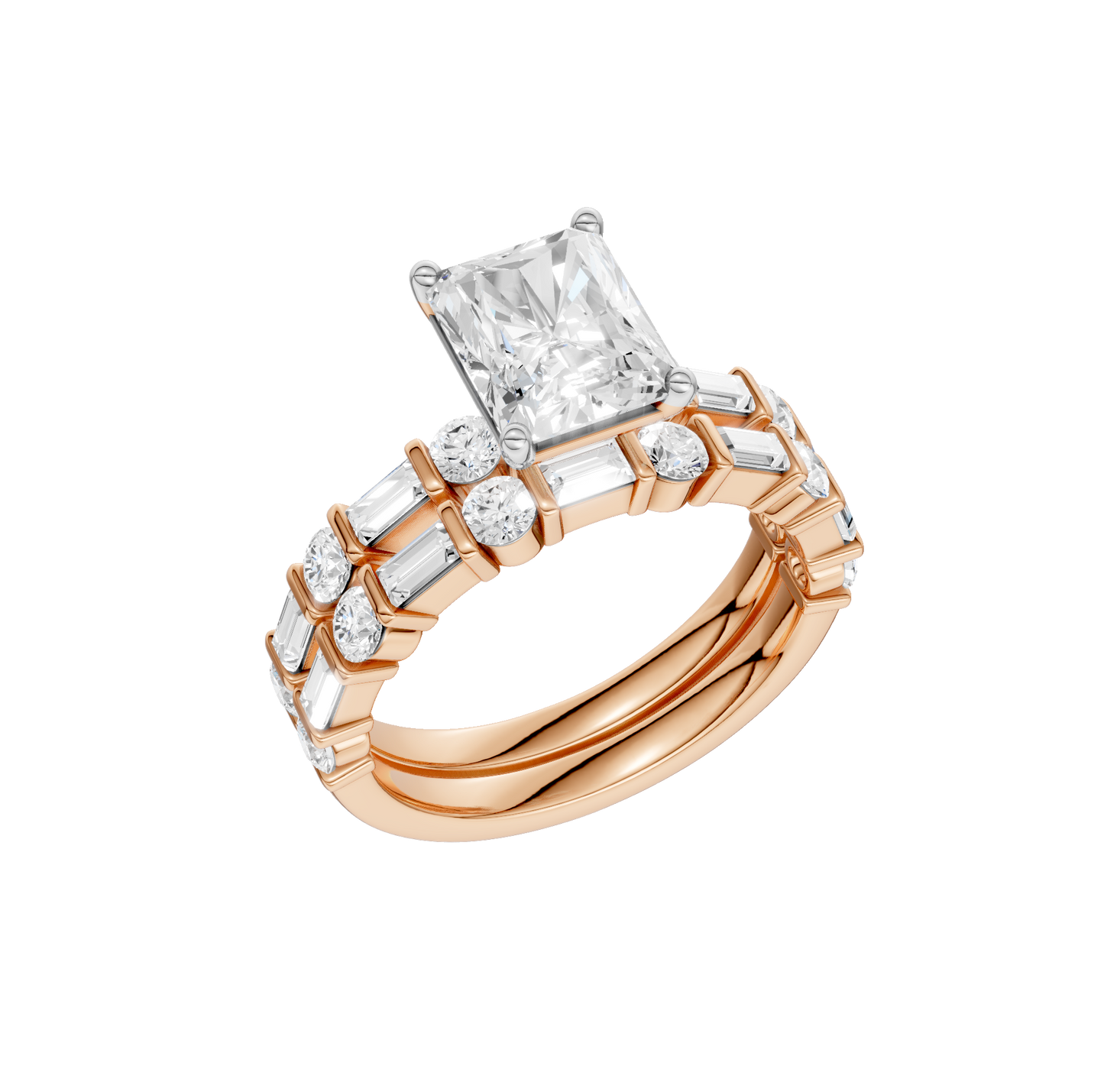 3.00ct Radiant Certified Lab Diamond Ring