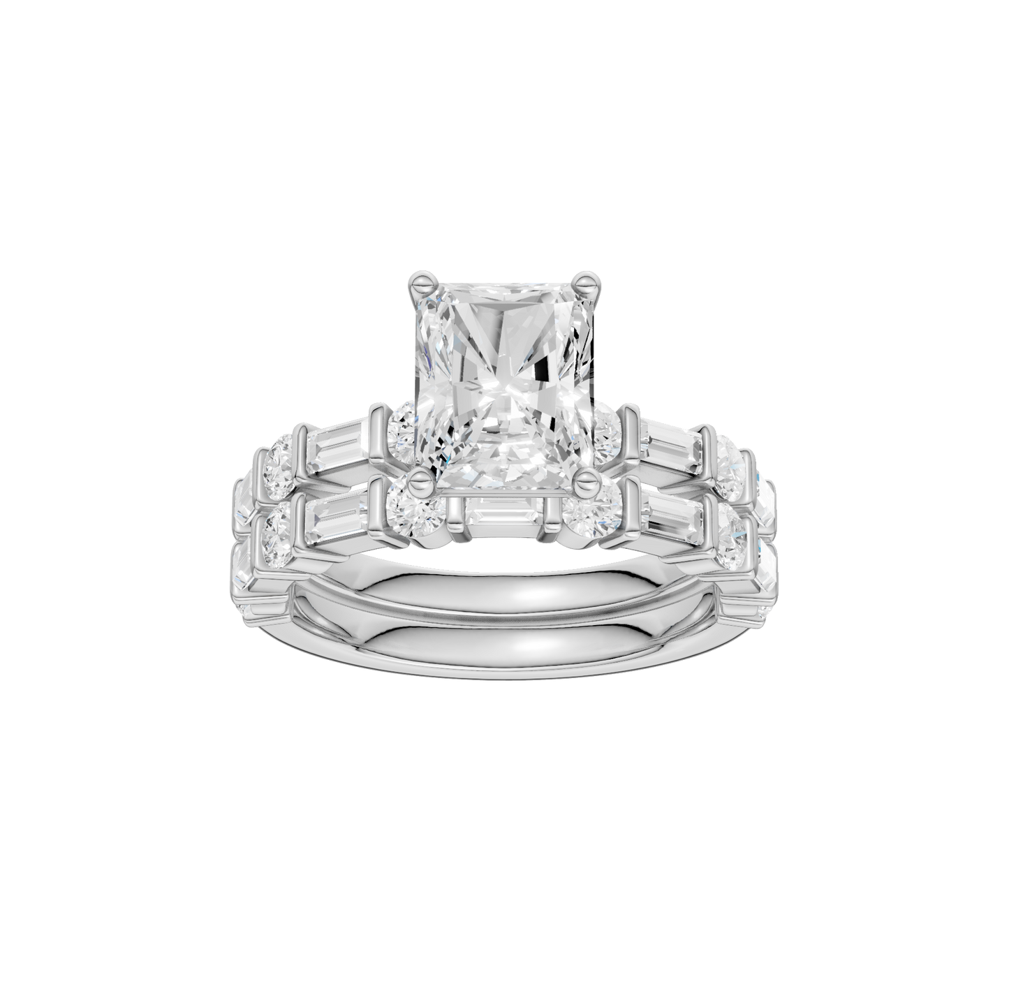 3.00ct Radiant Certified Lab Diamond Ring