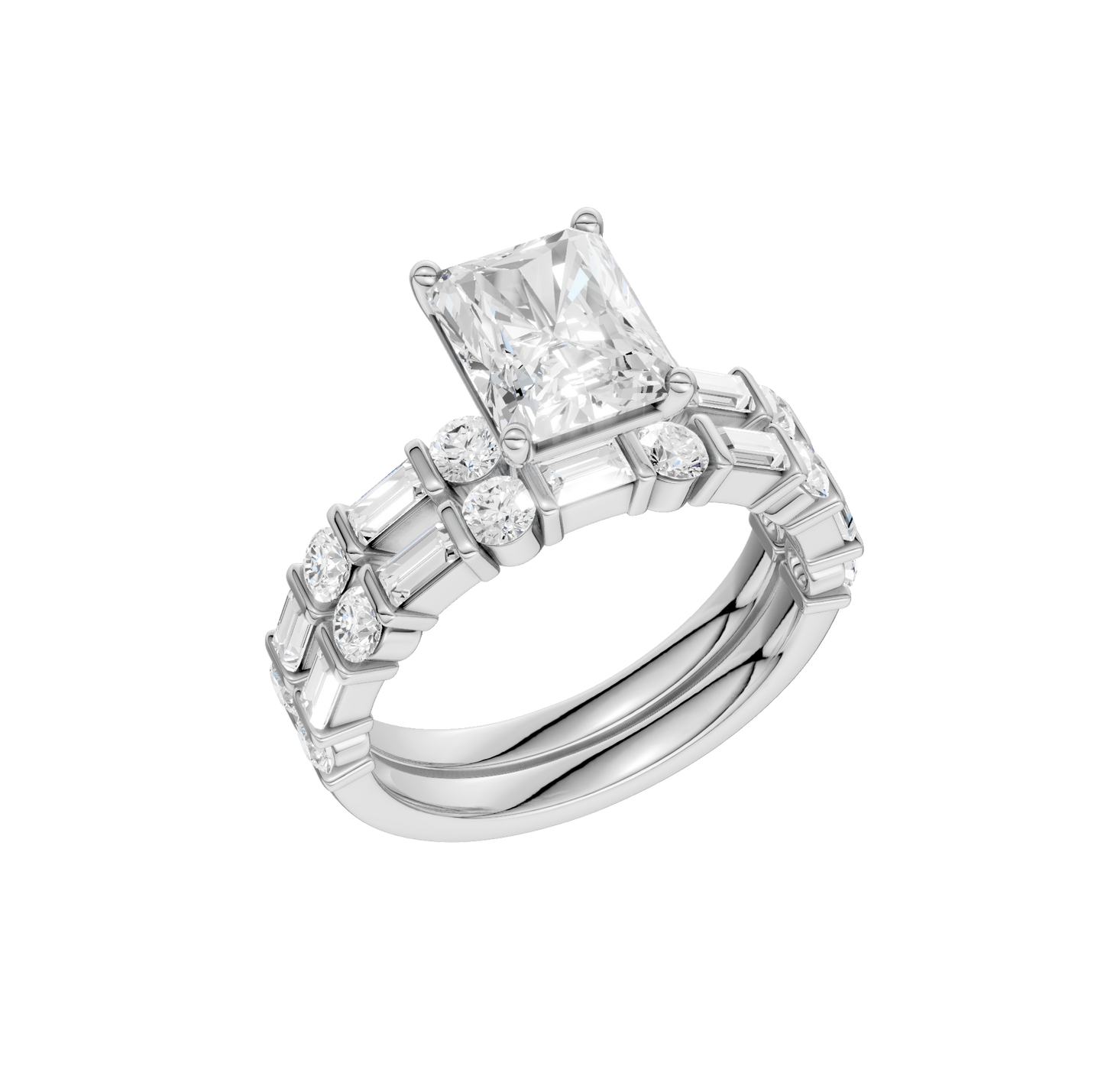 3.00ct Radiant Certified Lab Diamond Ring