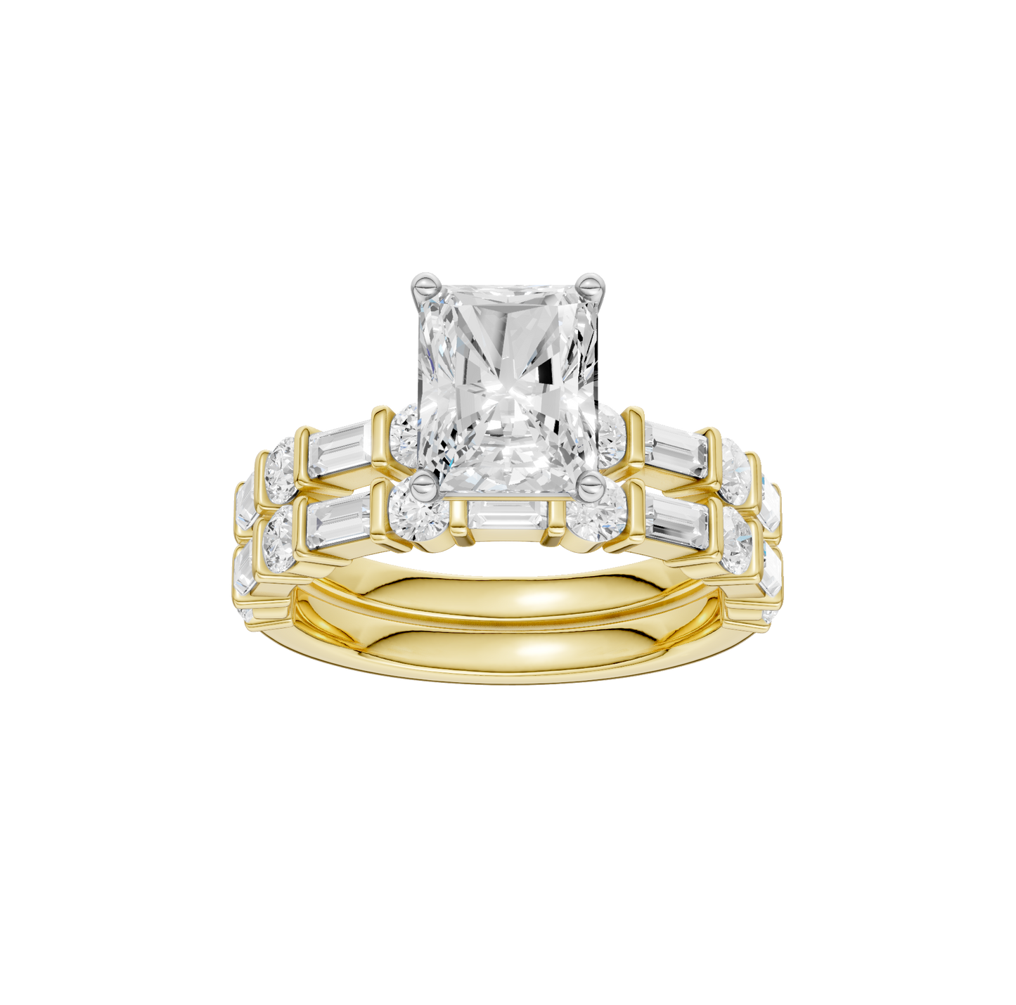 3.00ct Radiant Certified Lab Diamond Ring