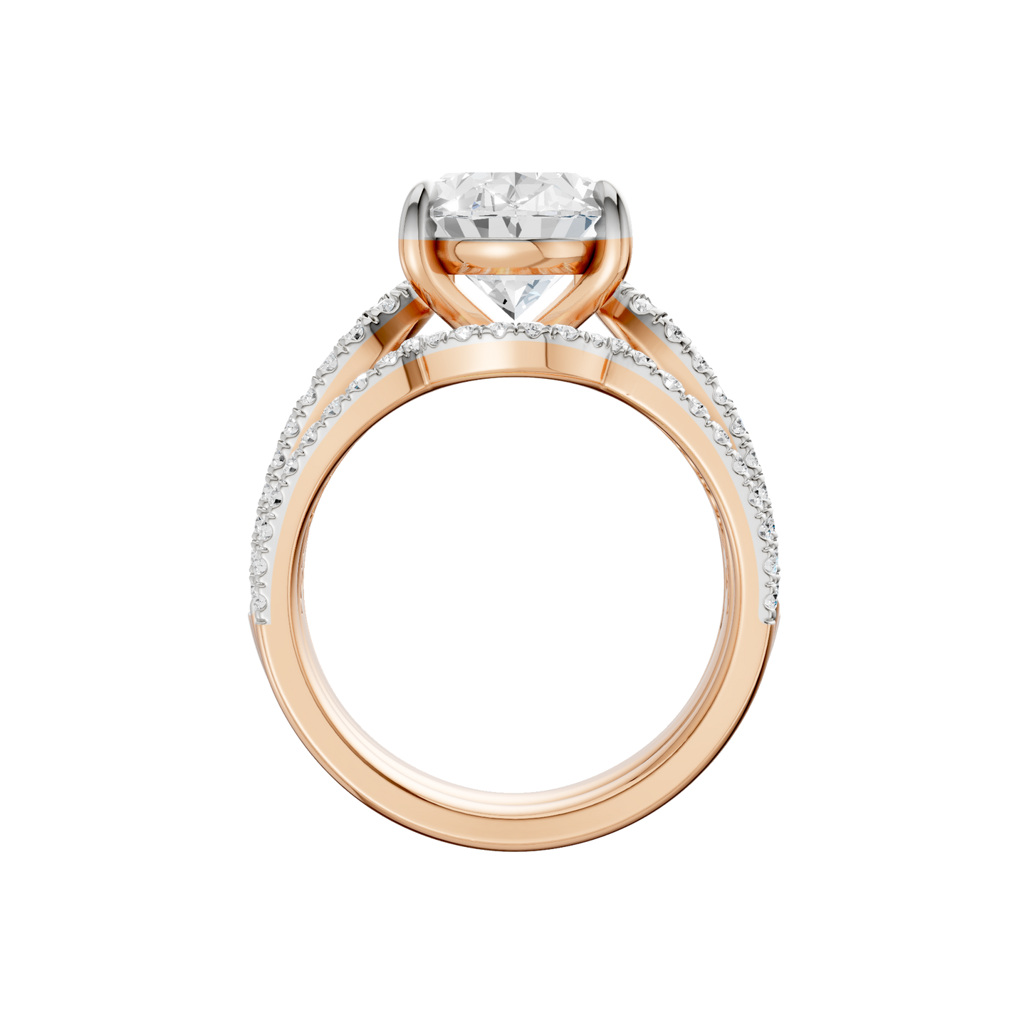 4.75ct Oval Certified Lab Diamond Ring
