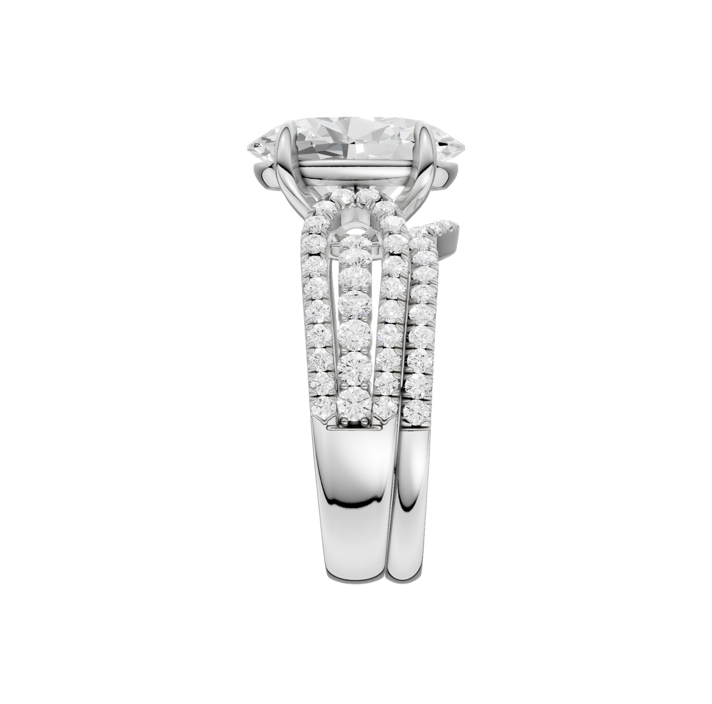 4.75ct Oval Certified Lab Diamond Ring