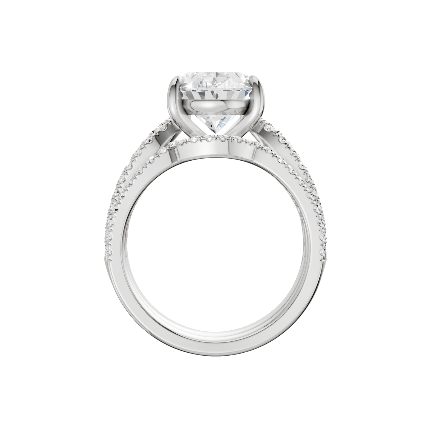 4.75ct Oval Certified Lab Diamond Ring
