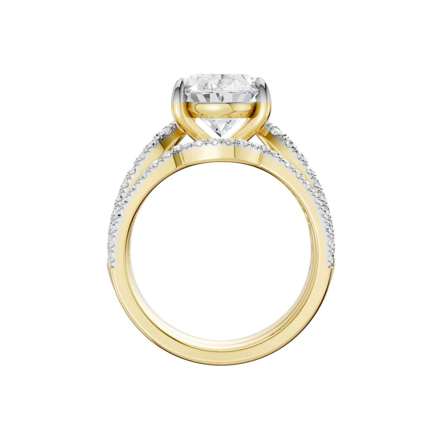 4.75ct Oval Certified Lab Diamond Ring