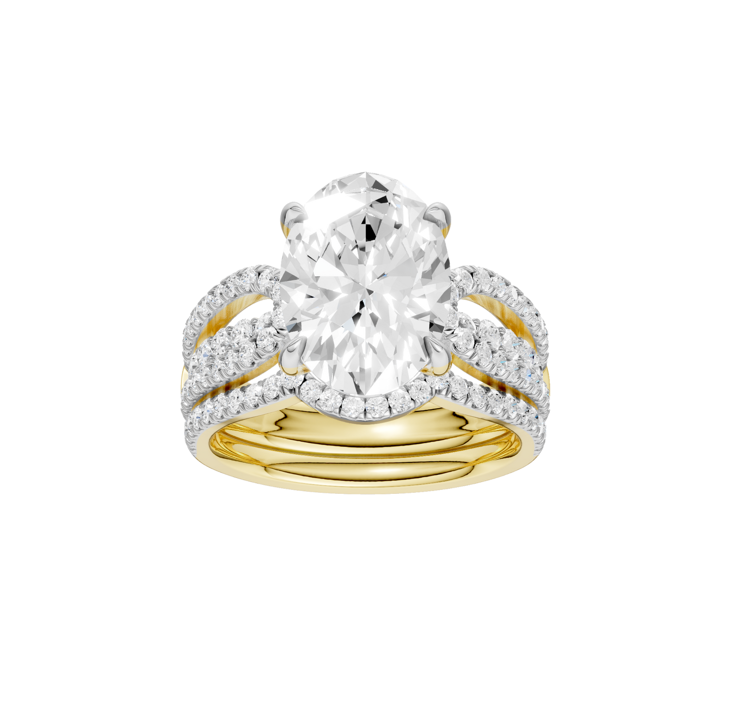 4.75ct Oval Certified Lab Diamond Ring