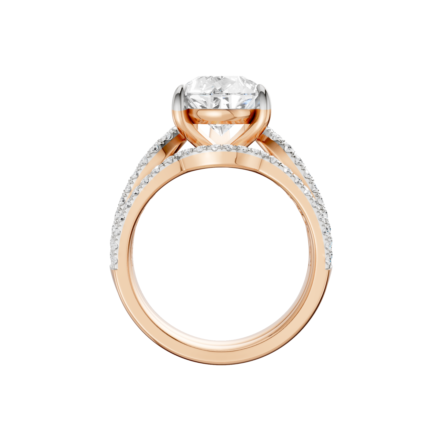 4.75ct Pear Certified Lab Diamond Ring