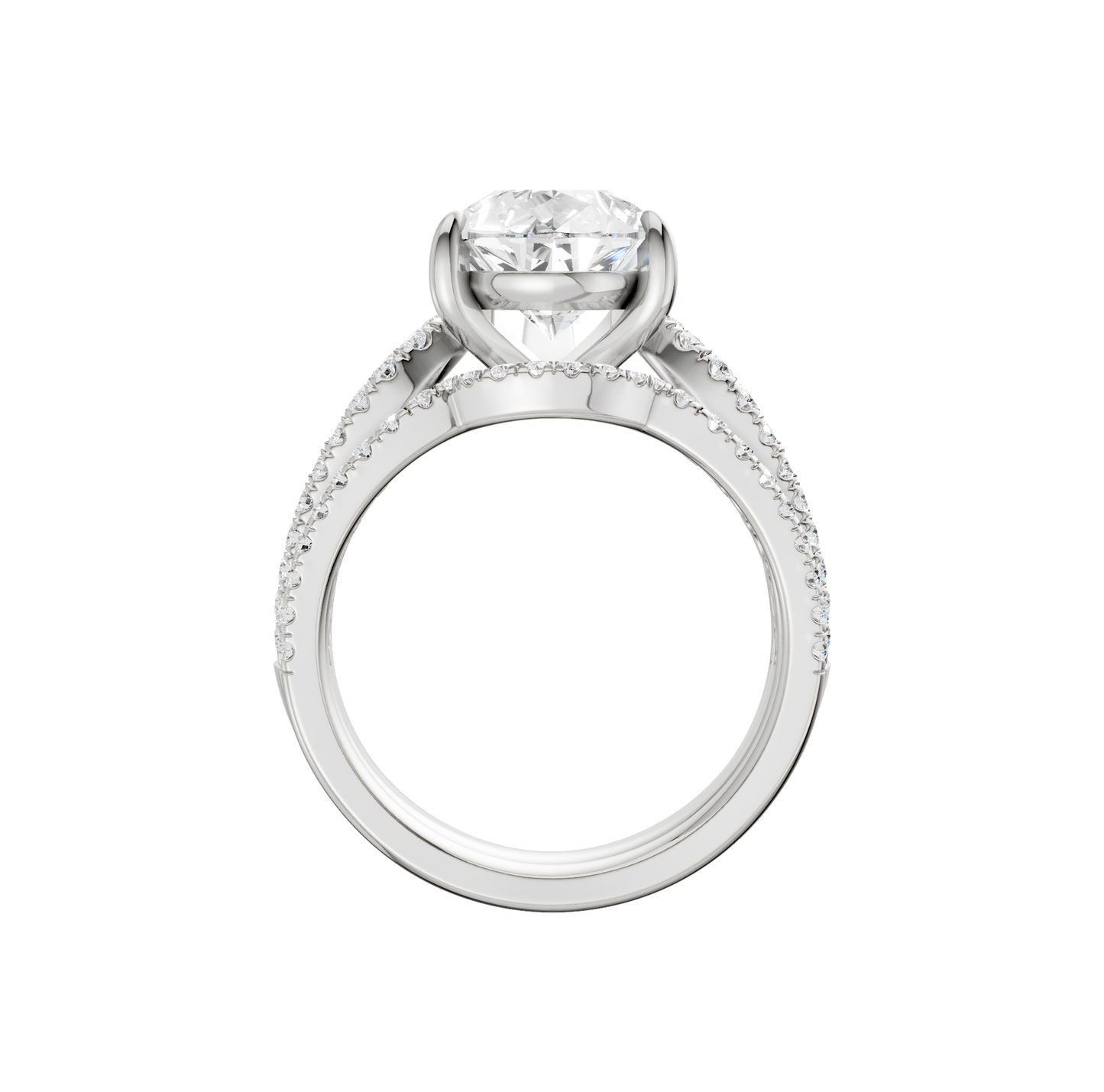 4.75ct Pear Certified Lab Diamond Ring