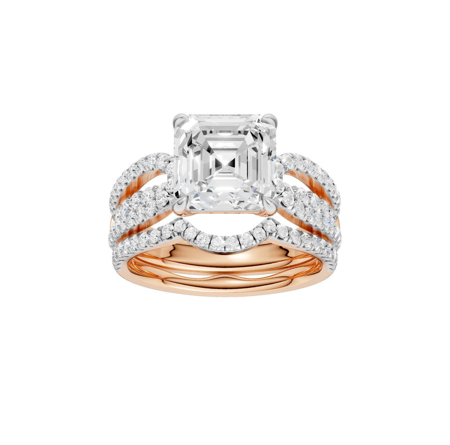 4.75ct Asscher Certified Lab Diamond Ring