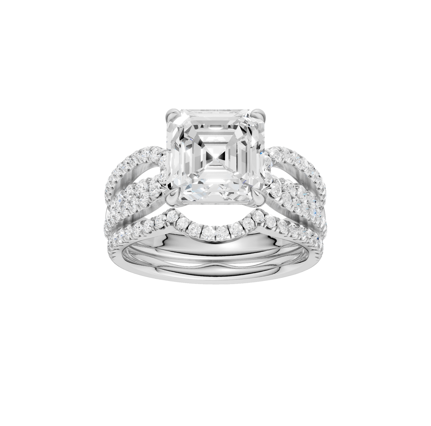 4.75ct Asscher Certified Lab Diamond Ring
