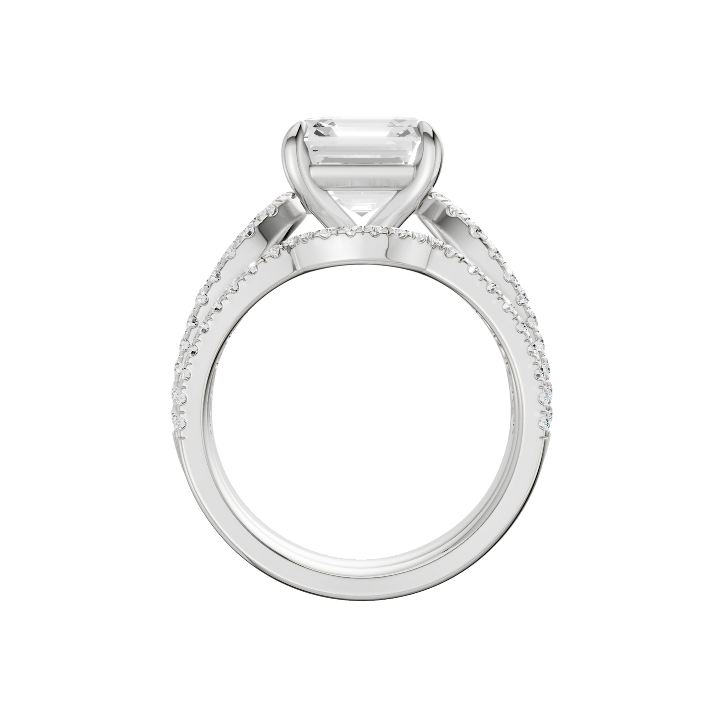 4.75ct Asscher Certified Lab Diamond Ring