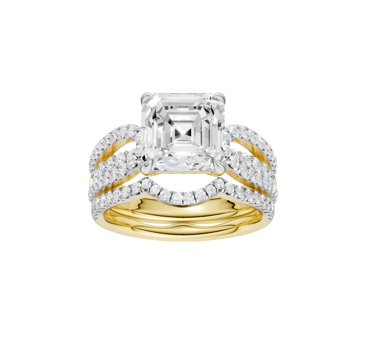 4.75ct Asscher Certified Lab Diamond Ring