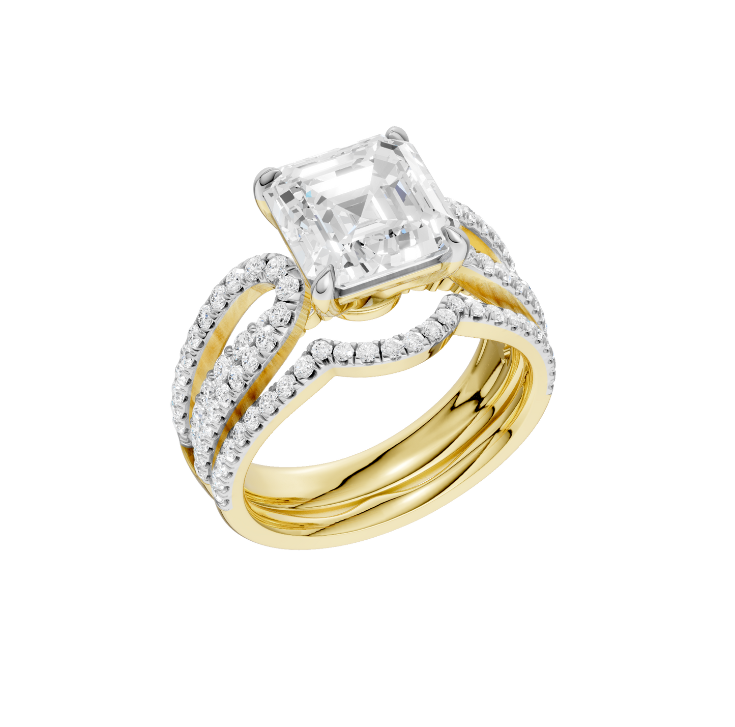 4.75ct Asscher Certified Lab Diamond Ring