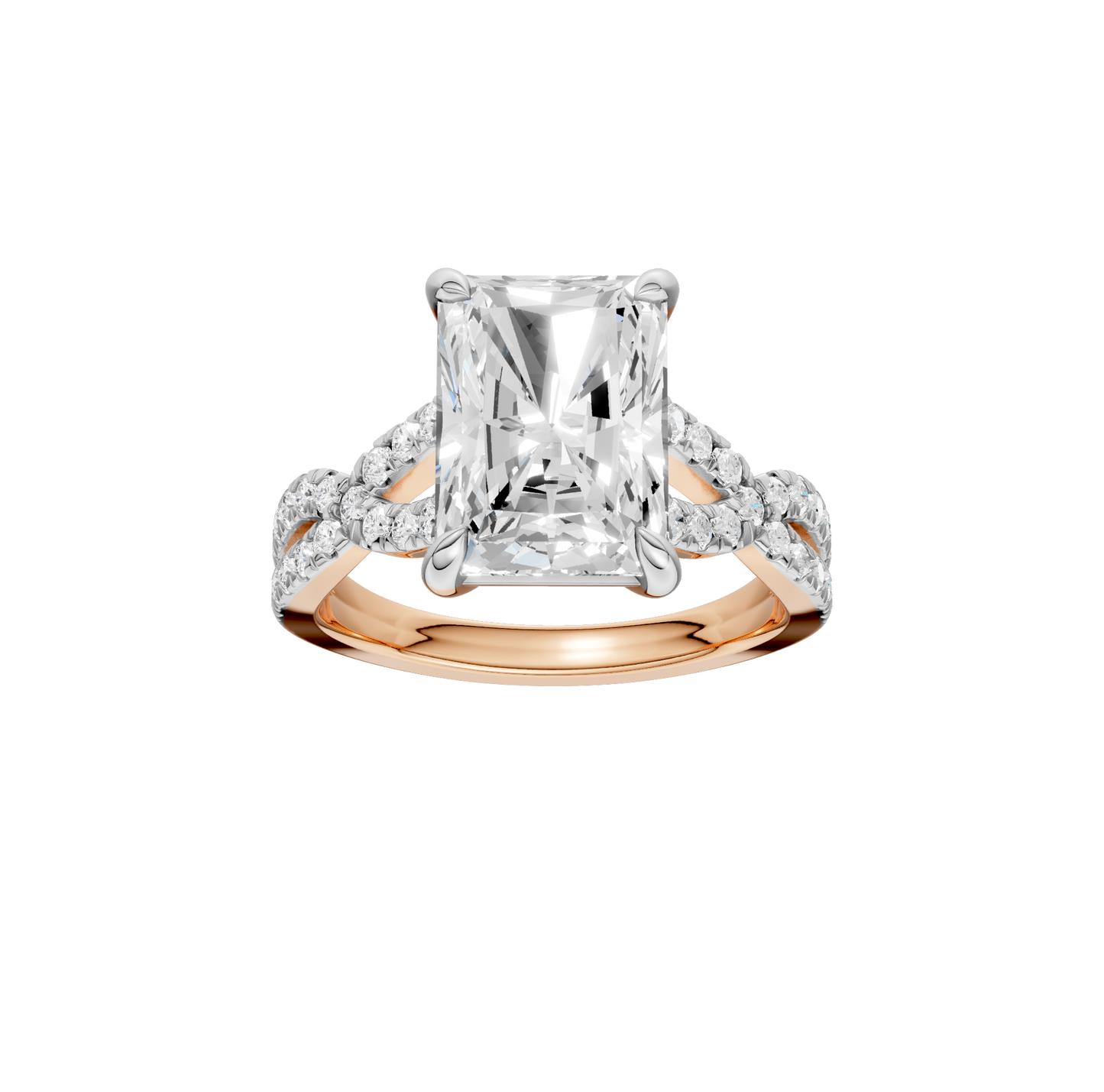 4.33ct Radiant Certified Lab Diamond Ring