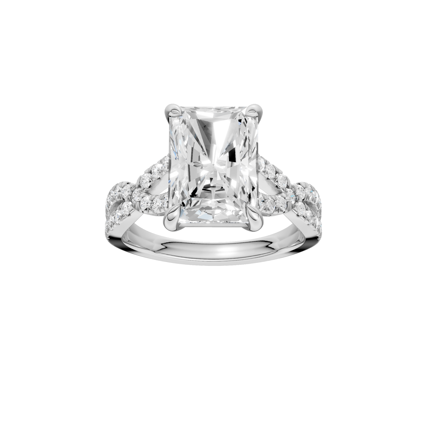 4.33ct Radiant Certified Lab Diamond Ring
