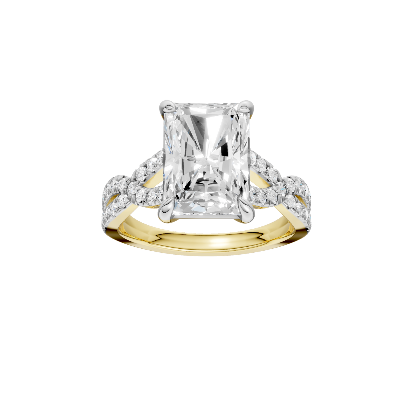 4.33ct Radiant Certified Lab Diamond Ring
