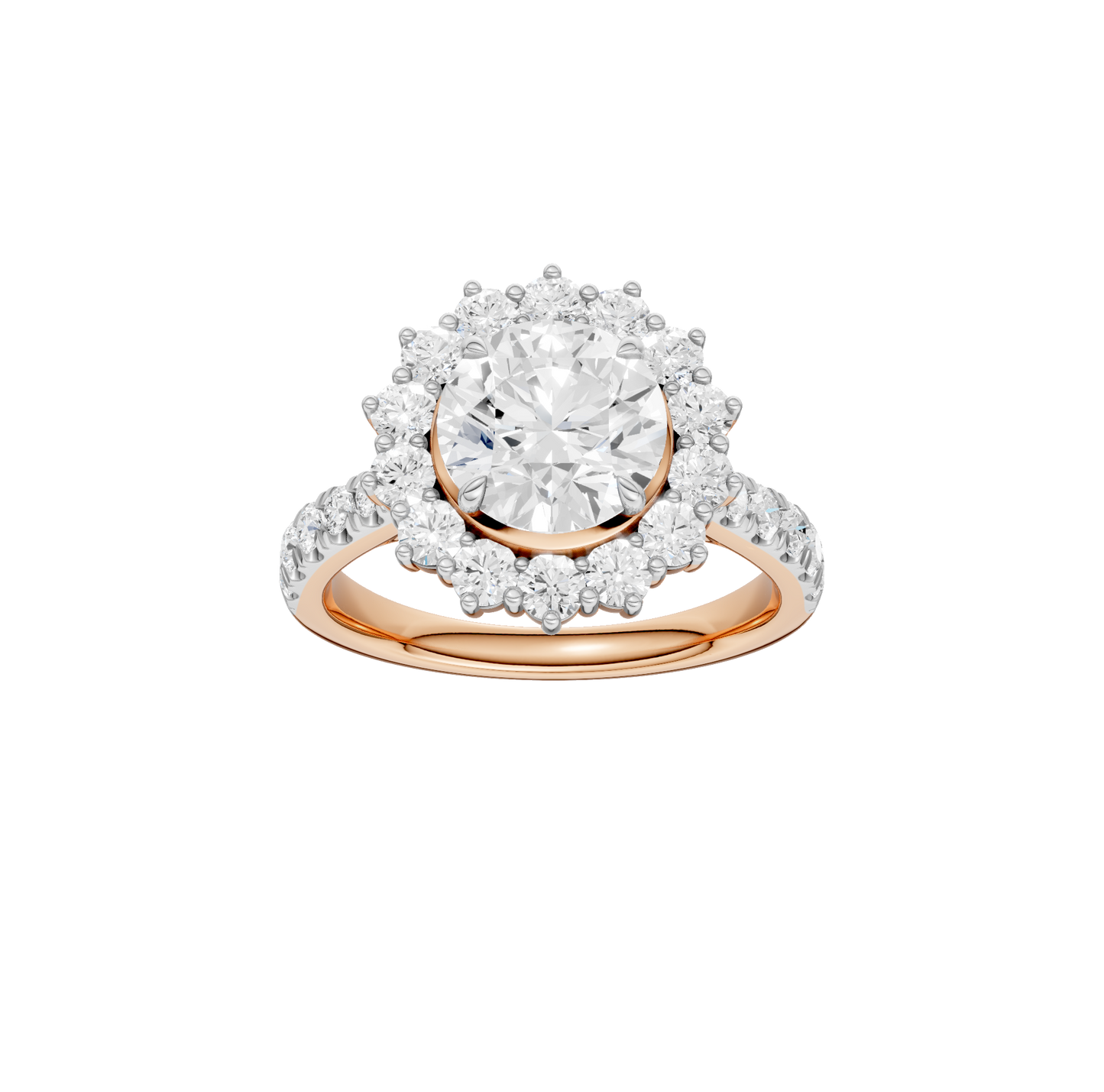 2.50ct Round Certified Lab Diamond Ring