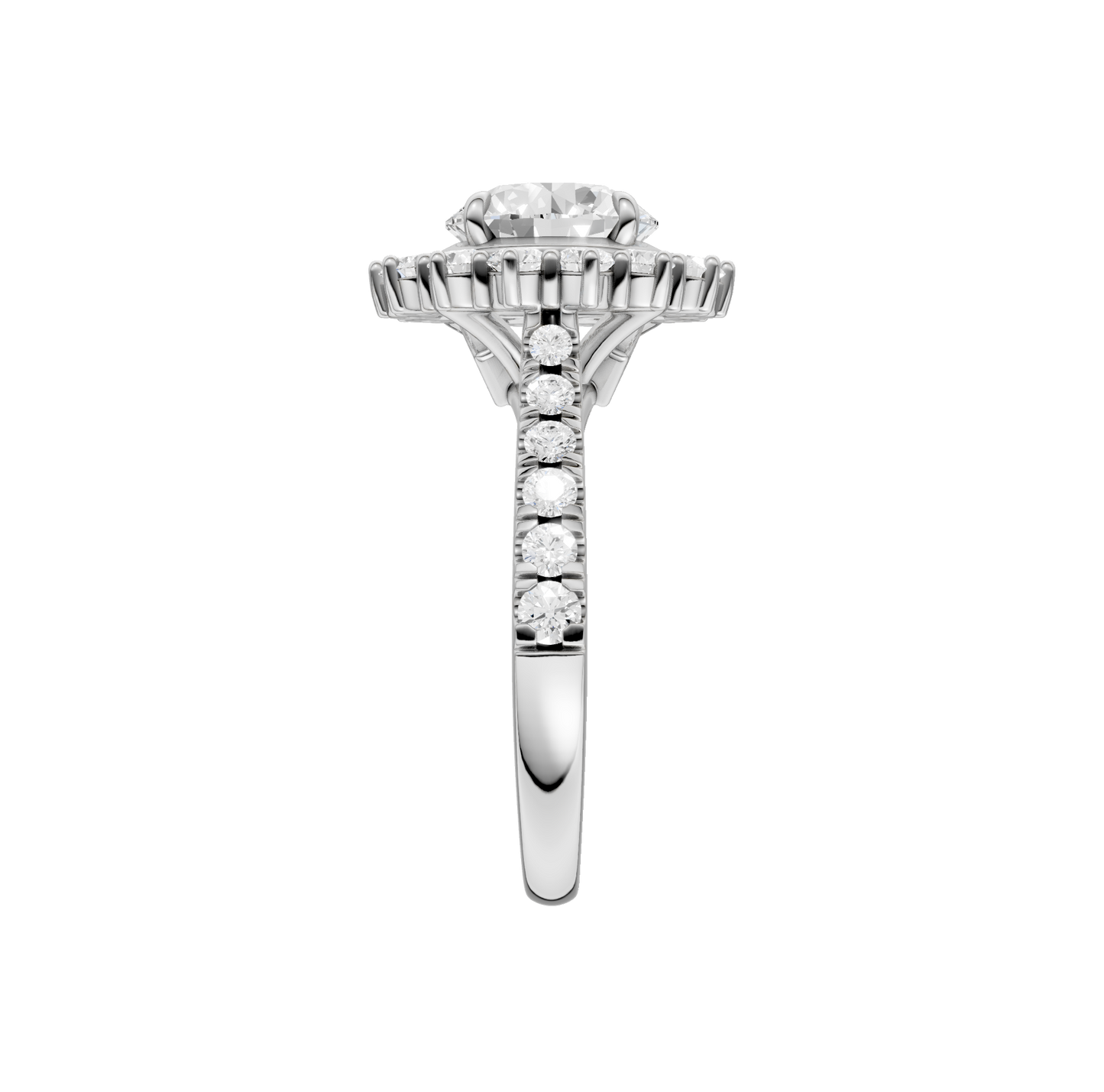 2.50ct Round Certified Lab Diamond Ring