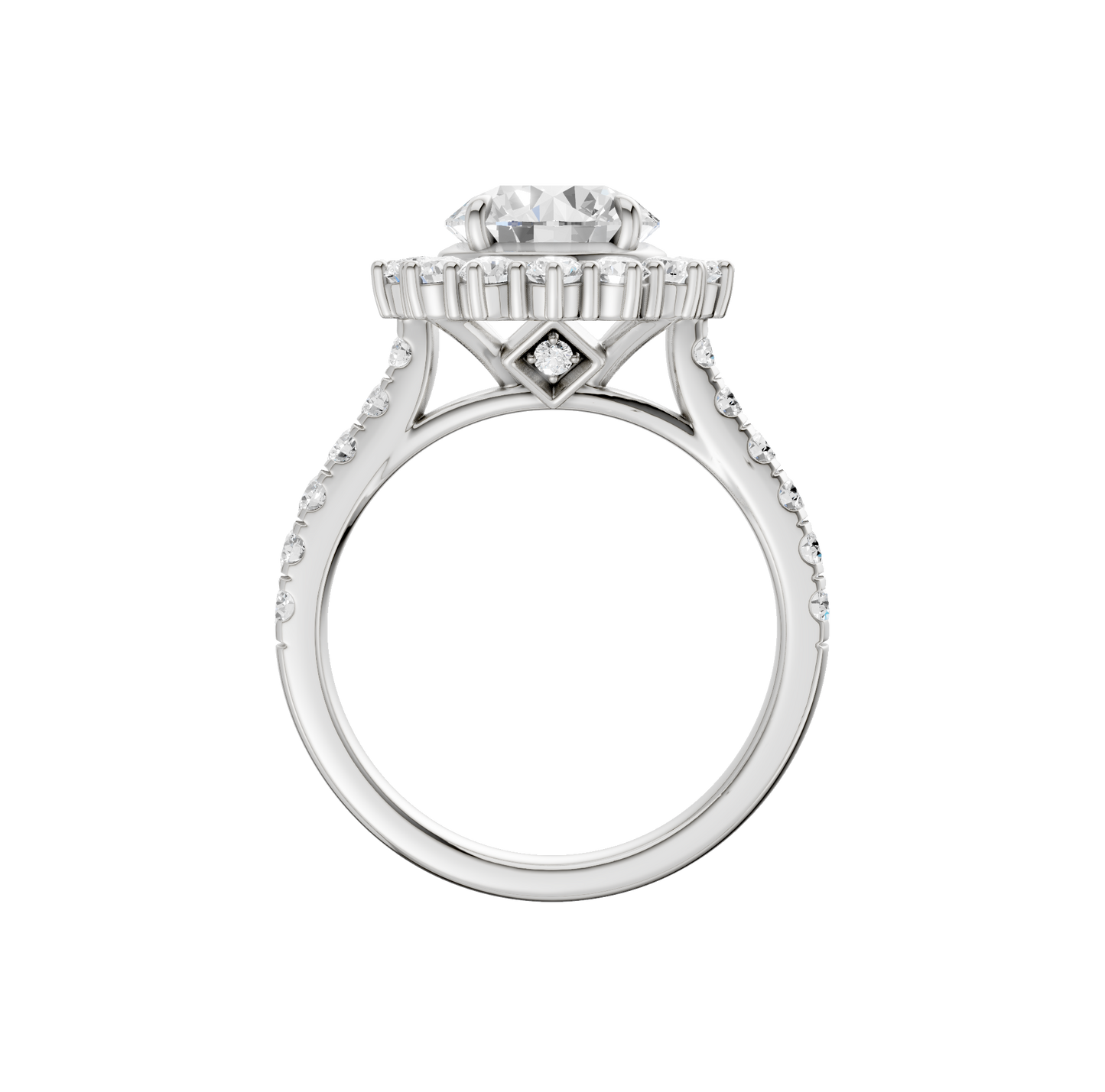 2.50ct Round Certified Lab Diamond Ring