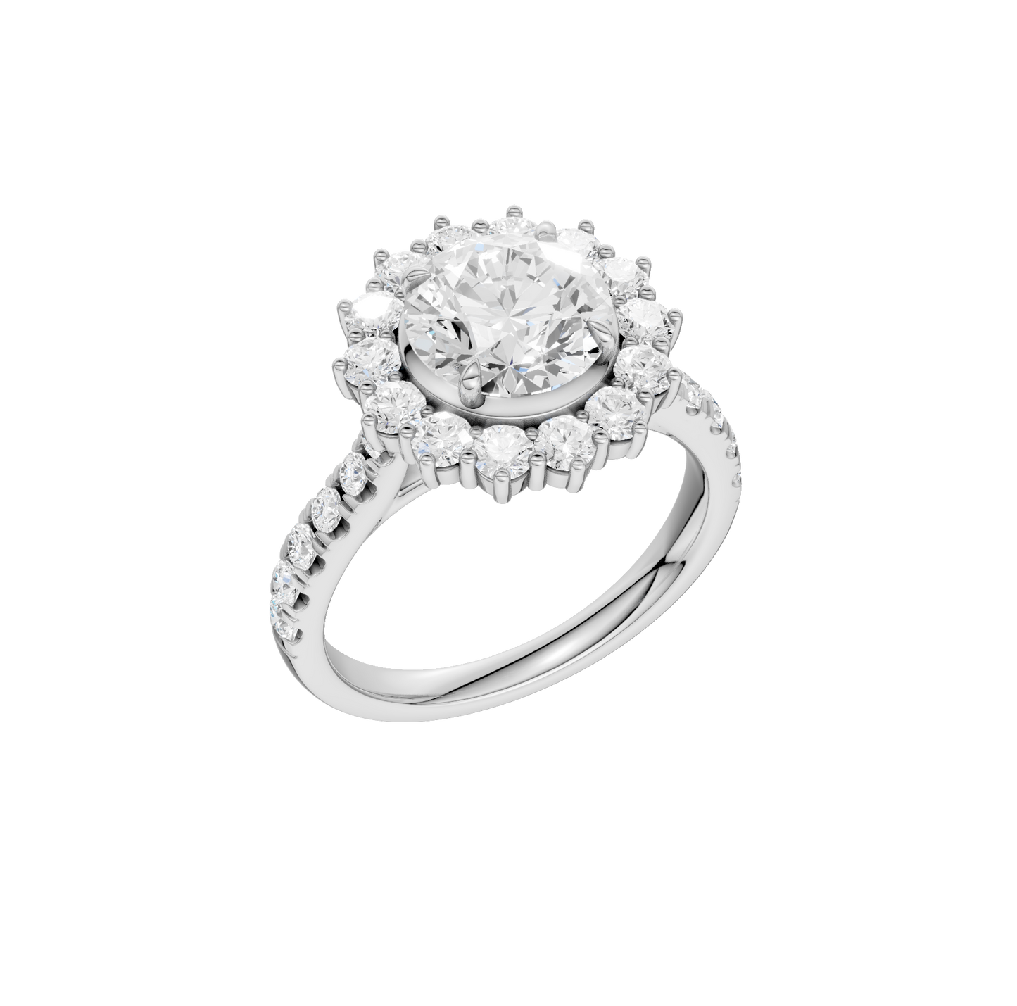 2.50ct Round Certified Lab Diamond Ring