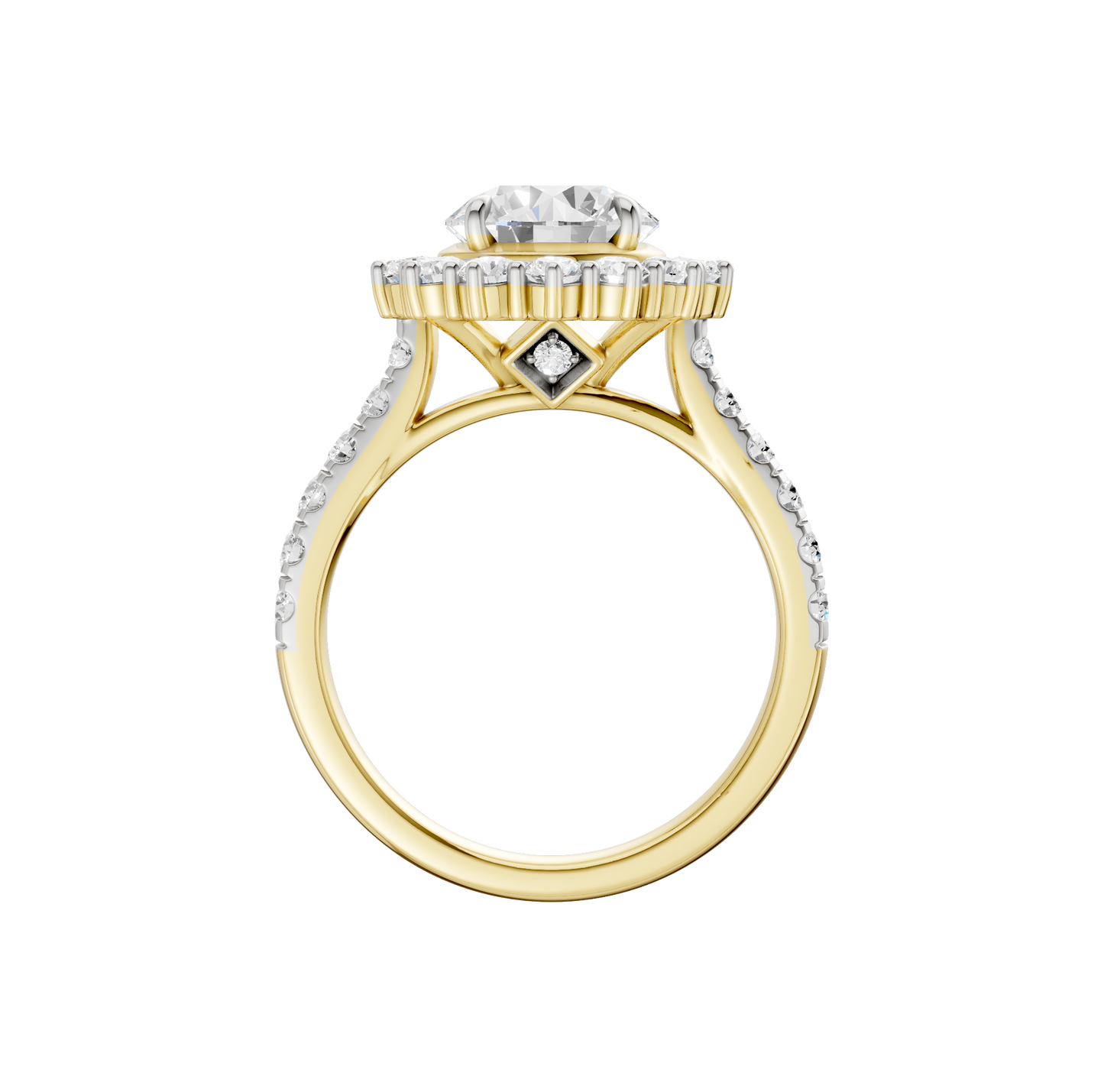 2.50ct Round Certified Lab Diamond Ring