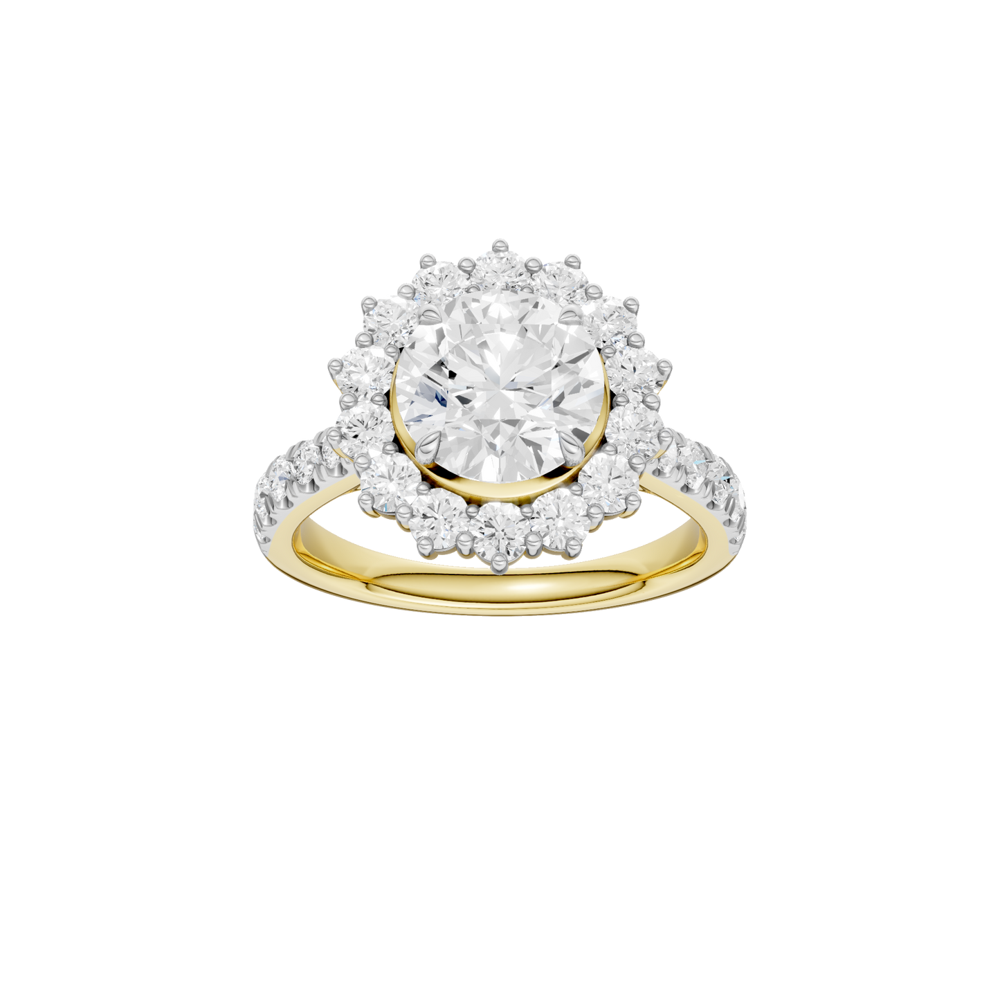 2.50ct Round Certified Lab Diamond Ring