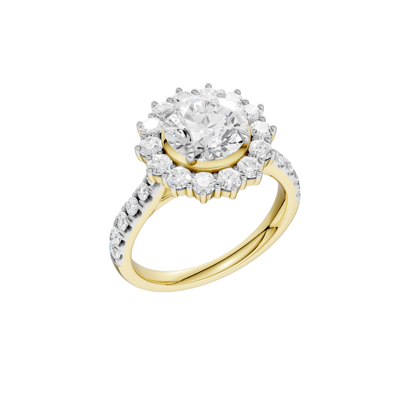 2.50ct Round Certified Lab Diamond Ring