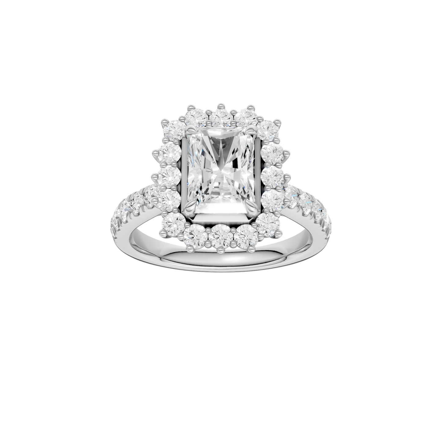 2.50ct Radiant Certified Lab Diamond Ring