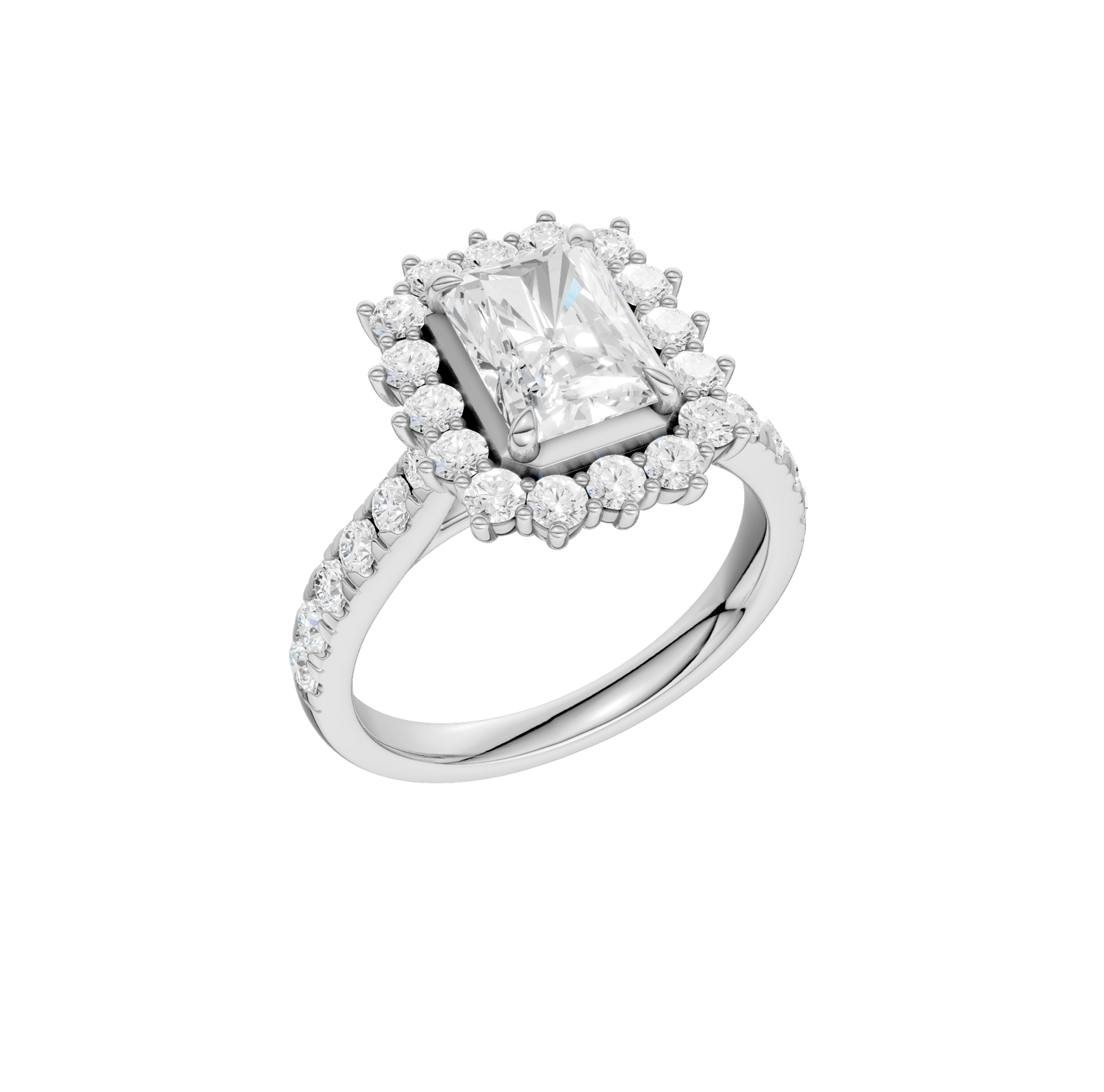 2.50ct Radiant Certified Lab Diamond Ring