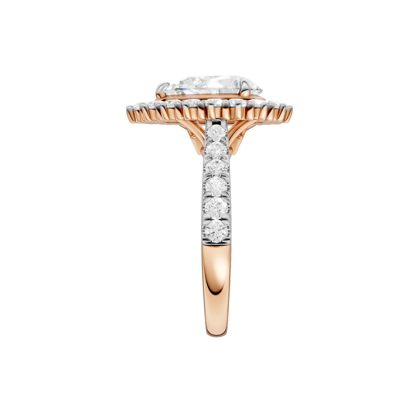 2.50ct Pear Certified Lab Diamond Ring