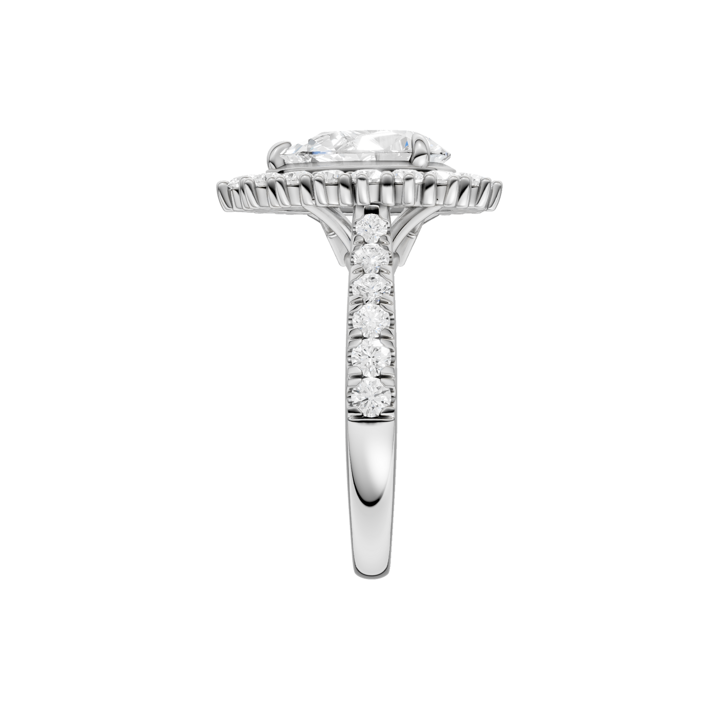 2.50ct Pear Certified Lab Diamond Ring