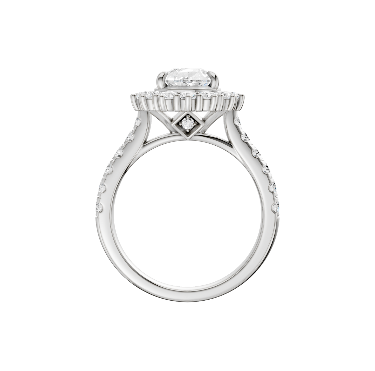 2.50ct Pear Certified Lab Diamond Ring