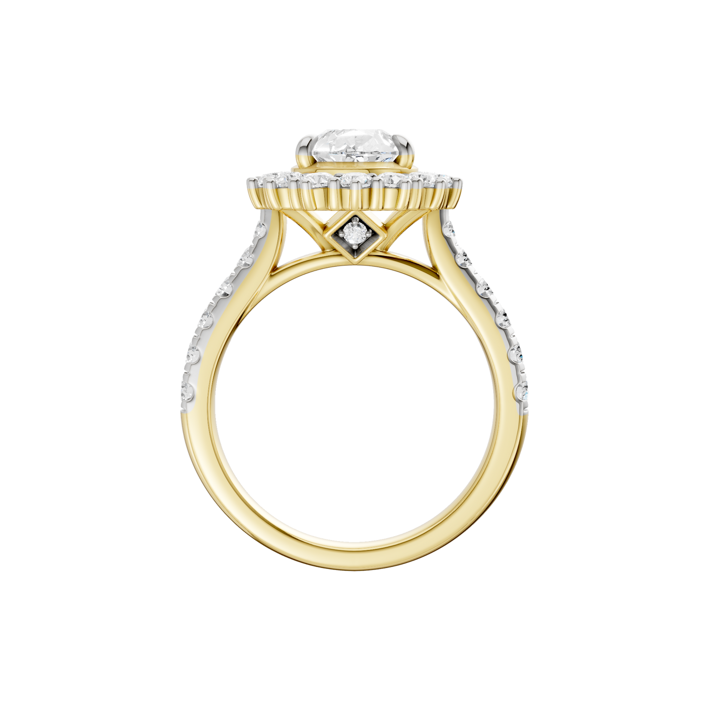 2.50ct Pear Certified Lab Diamond Ring