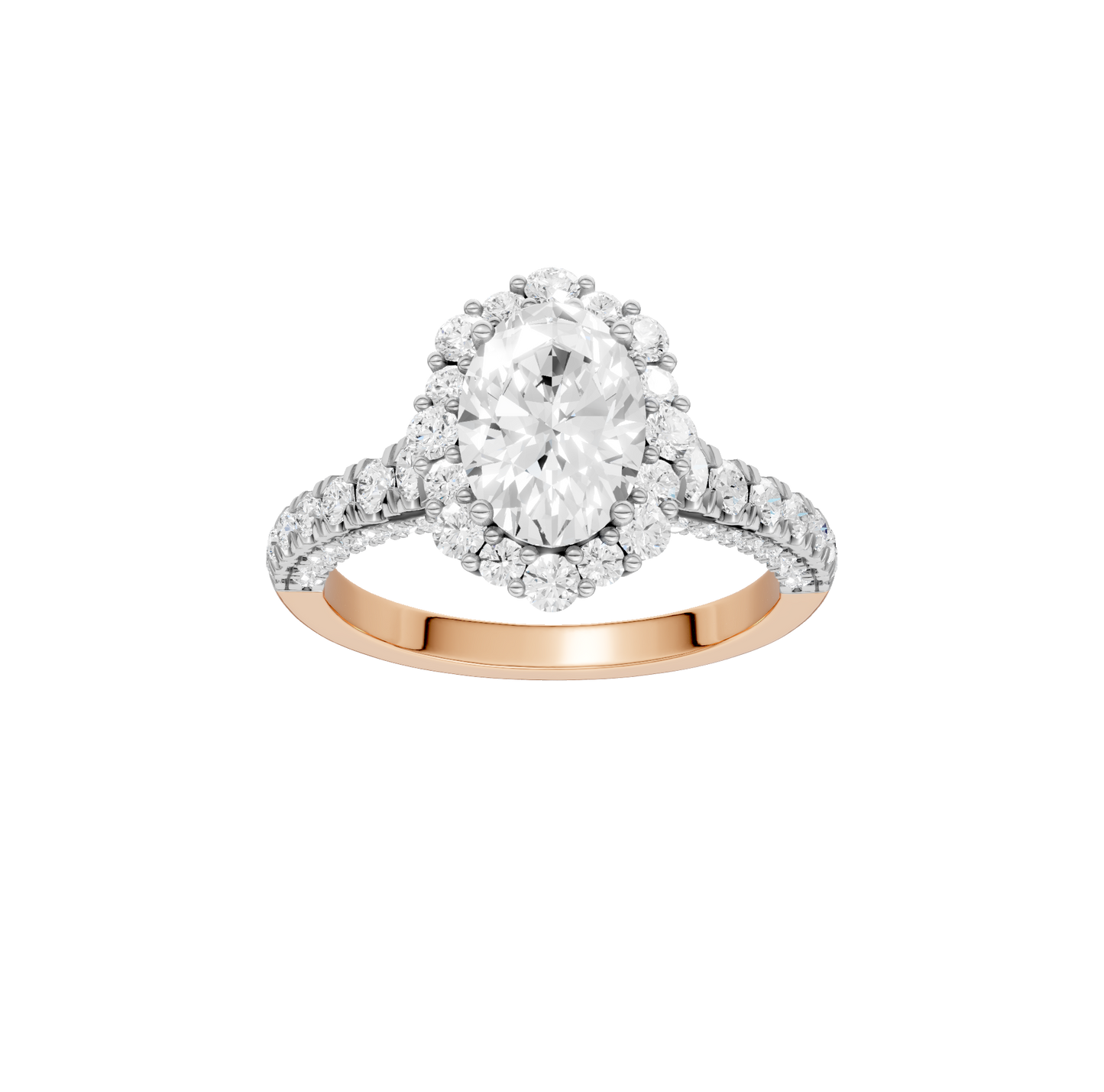 2.25ct Oval Certified Lab Diamond Ring