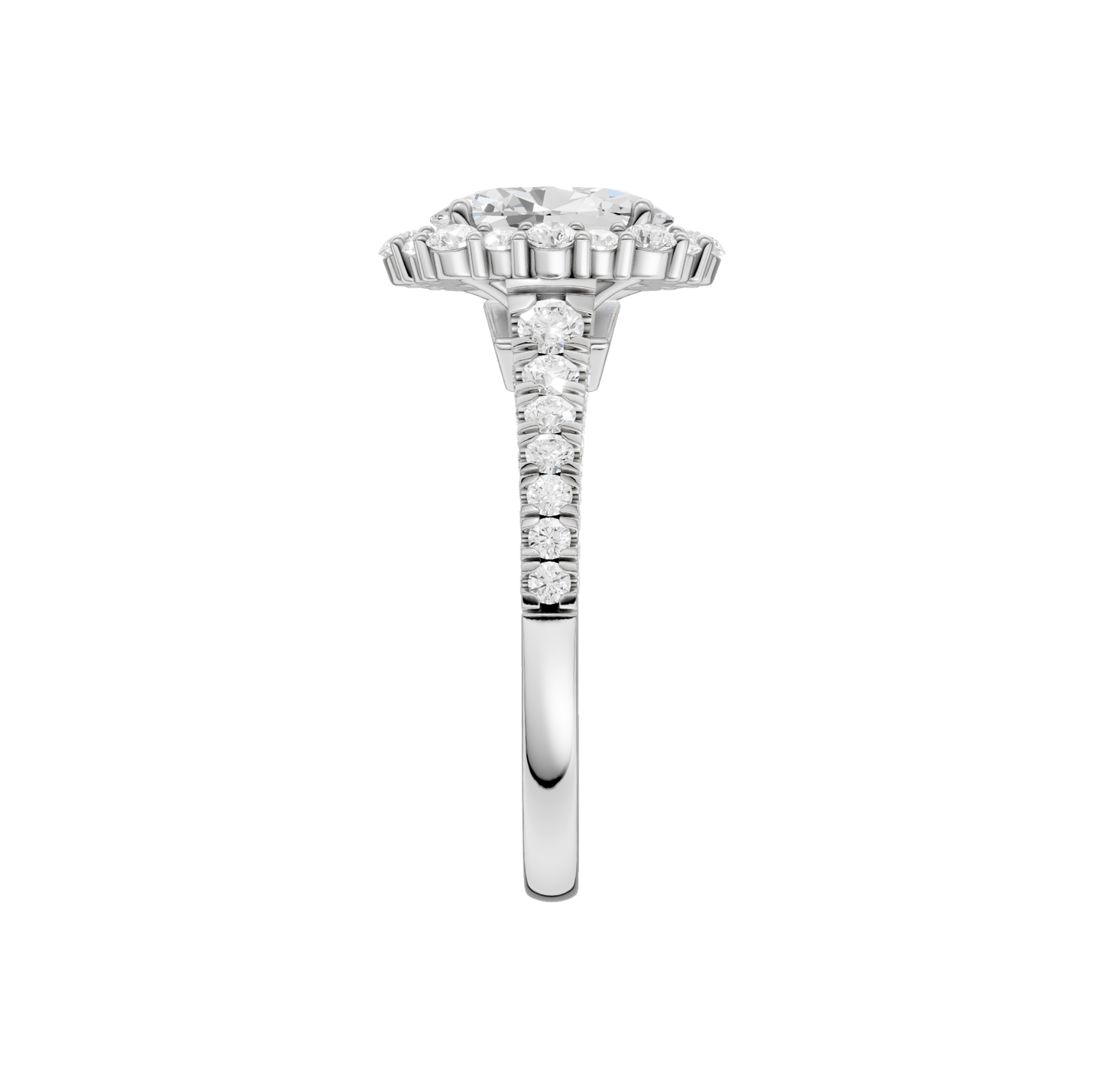 2.25ct Oval Certified Lab Diamond Ring