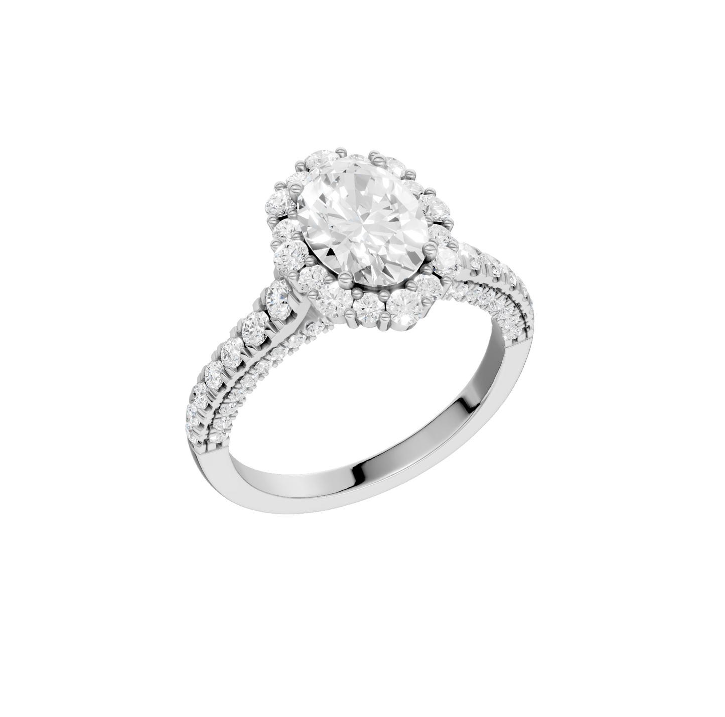 2.25ct Oval Certified Lab Diamond Ring
