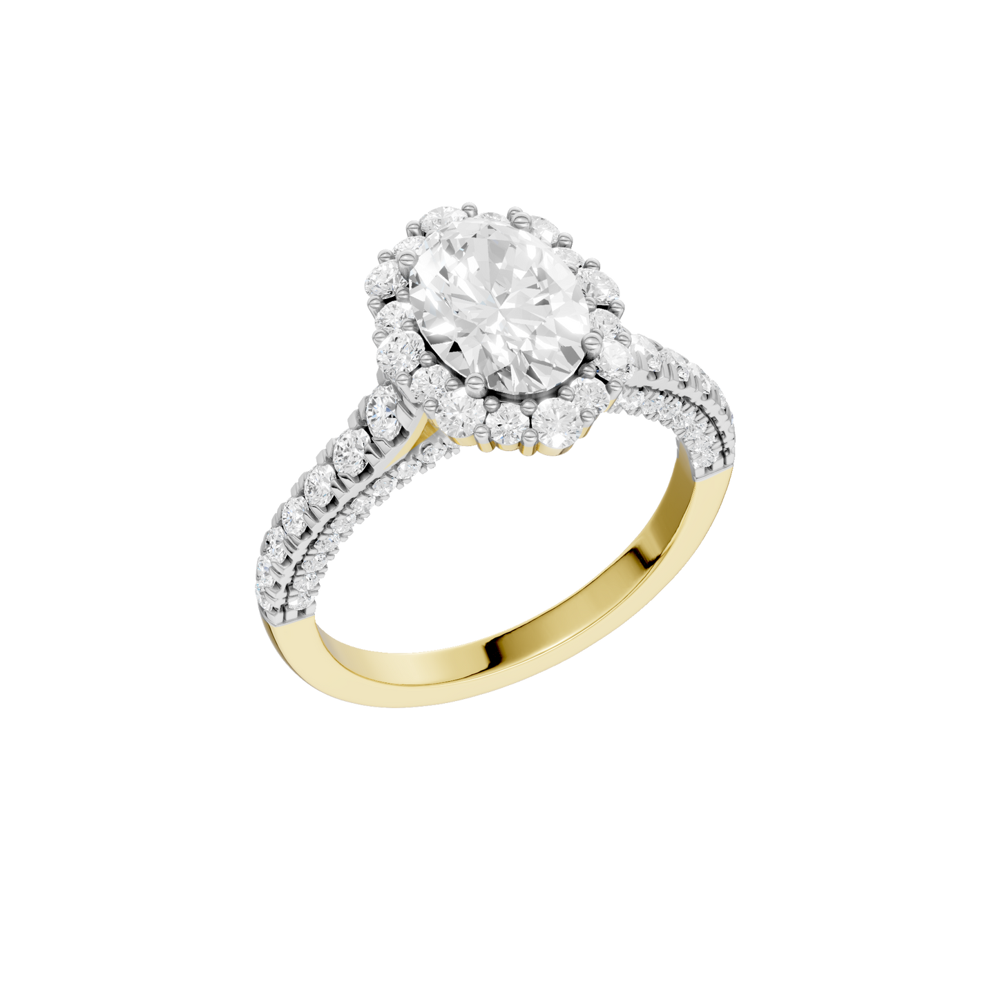 2.25ct Oval Certified Lab Diamond Ring