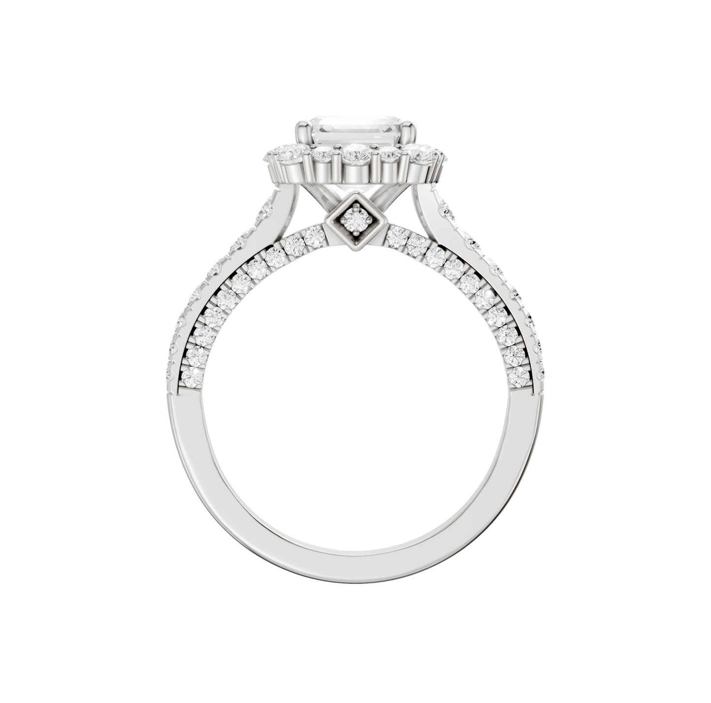 2.25ct Asscher Certified Lab Diamond Ring