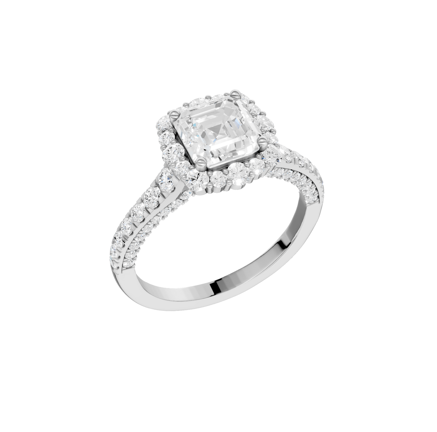 2.25ct Asscher Certified Lab Diamond Ring