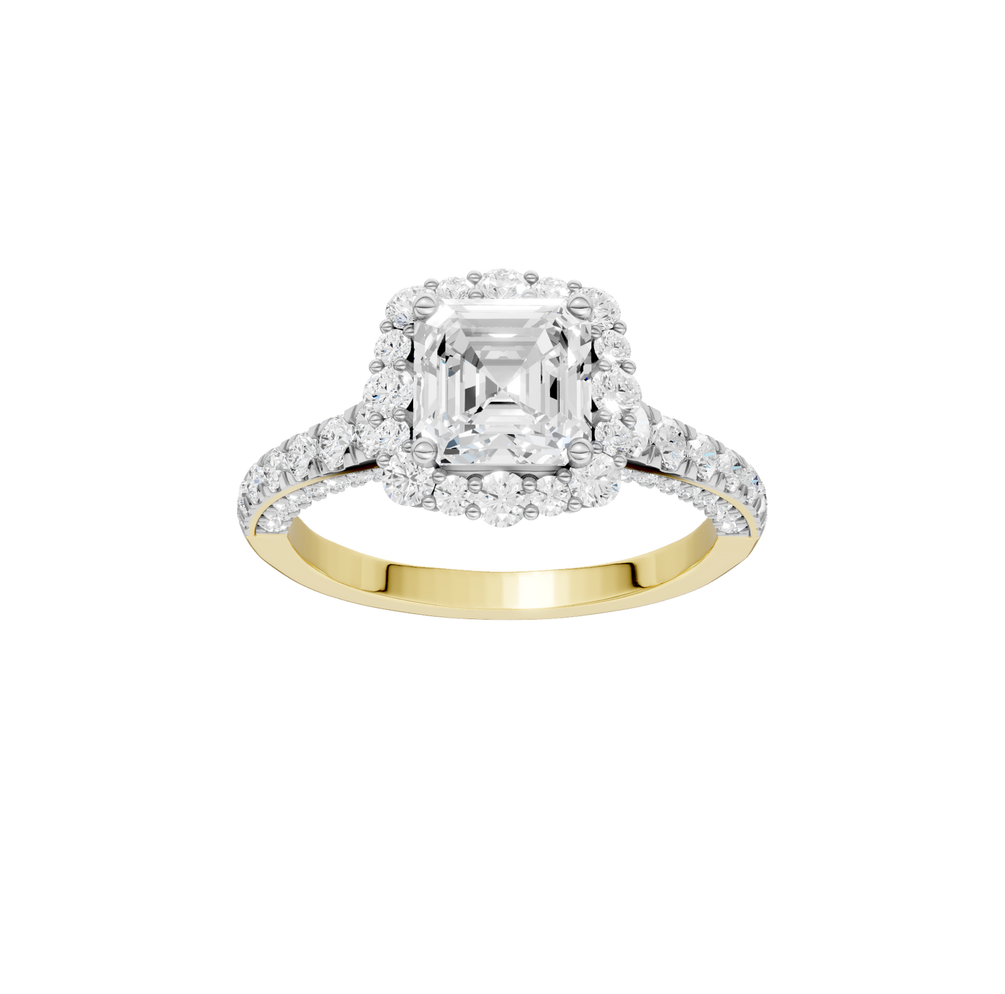2.25ct Asscher Certified Lab Diamond Ring