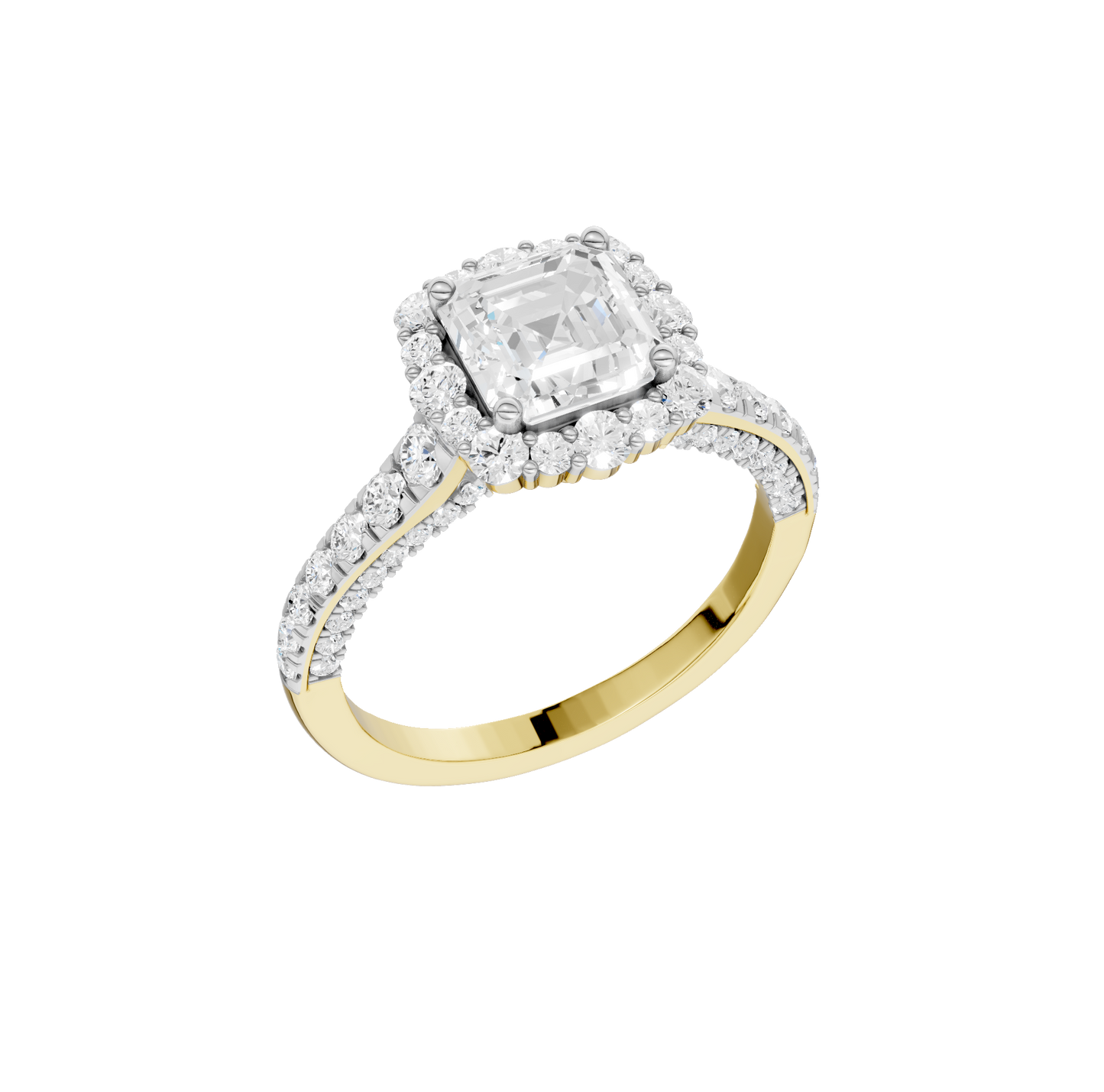 2.25ct Asscher Certified Lab Diamond Ring