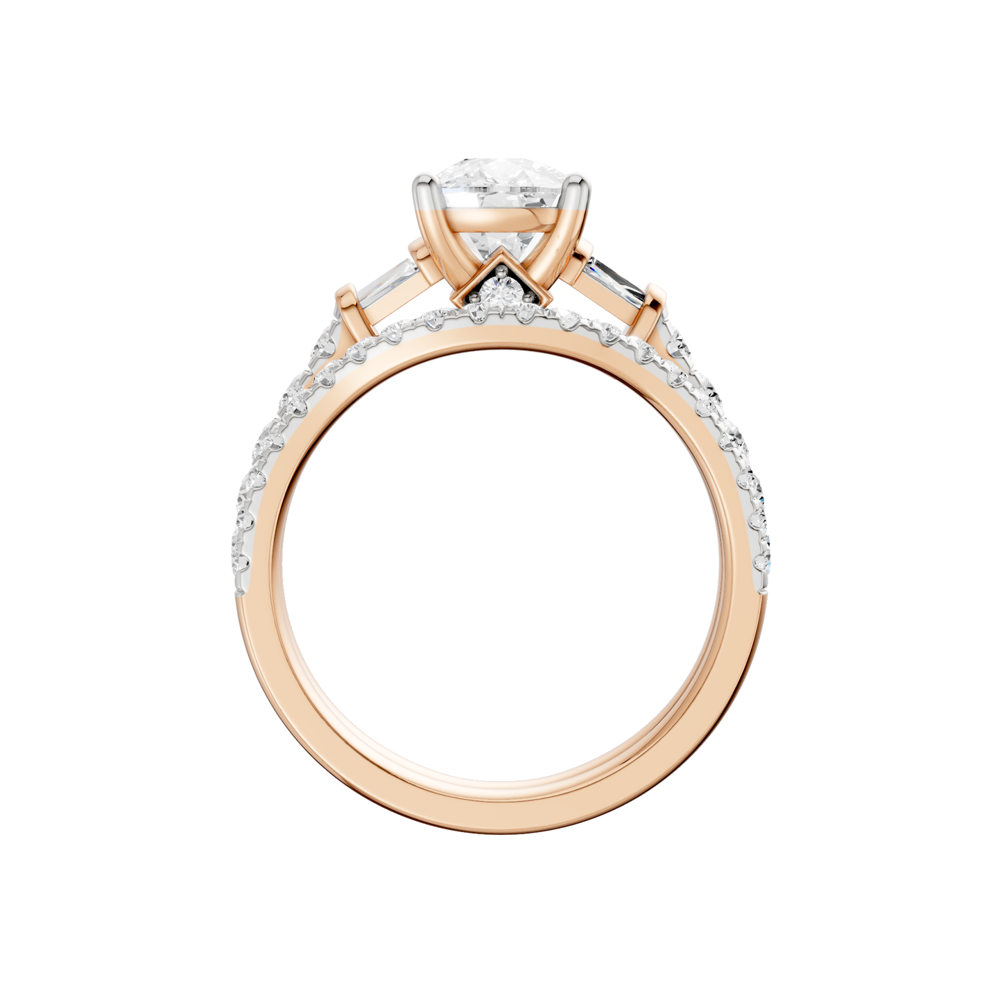2.25ct Elongated Cushion Certified Lab Diamond Ring