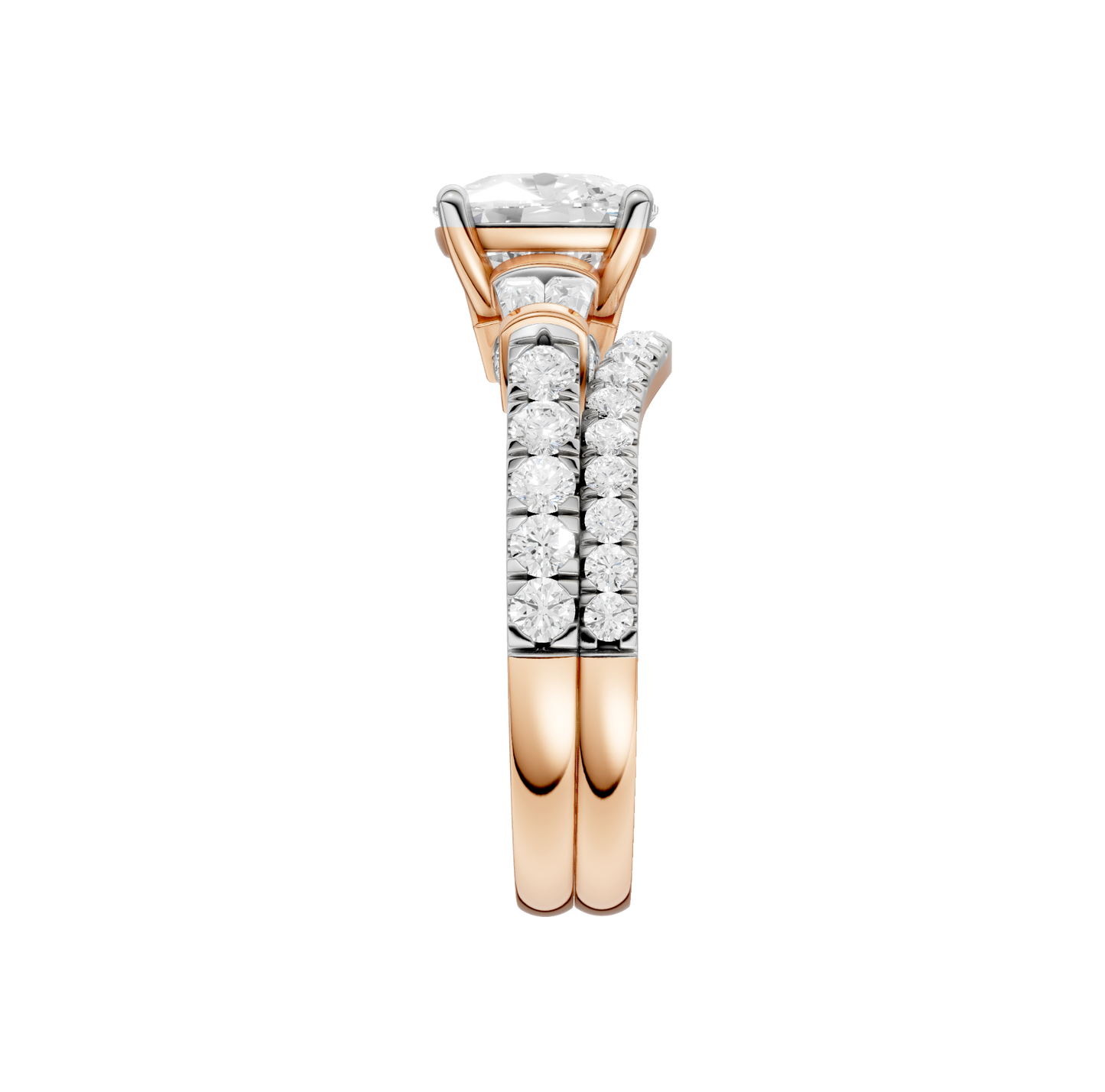 2.25ct Elongated Cushion Certified Lab Diamond Ring