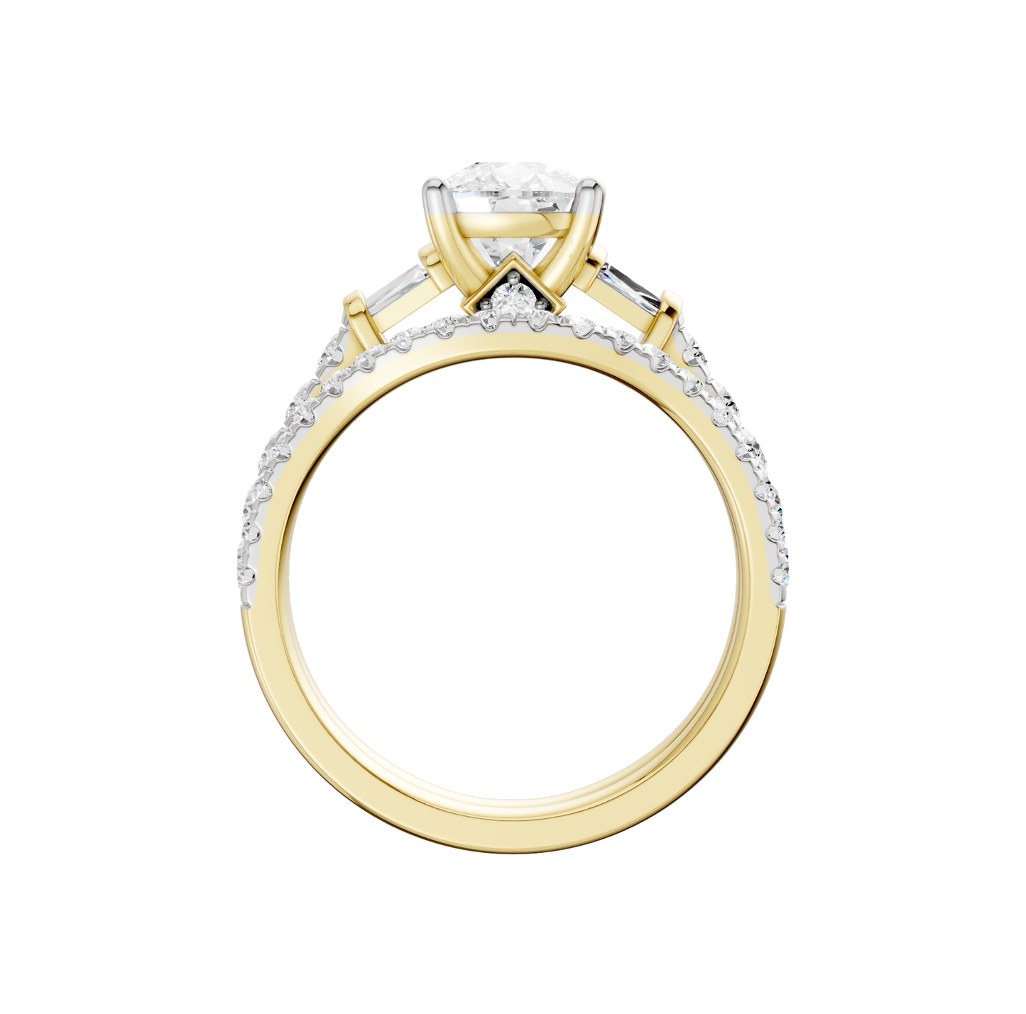 2.25ct Elongated Cushion Certified Lab Diamond Ring