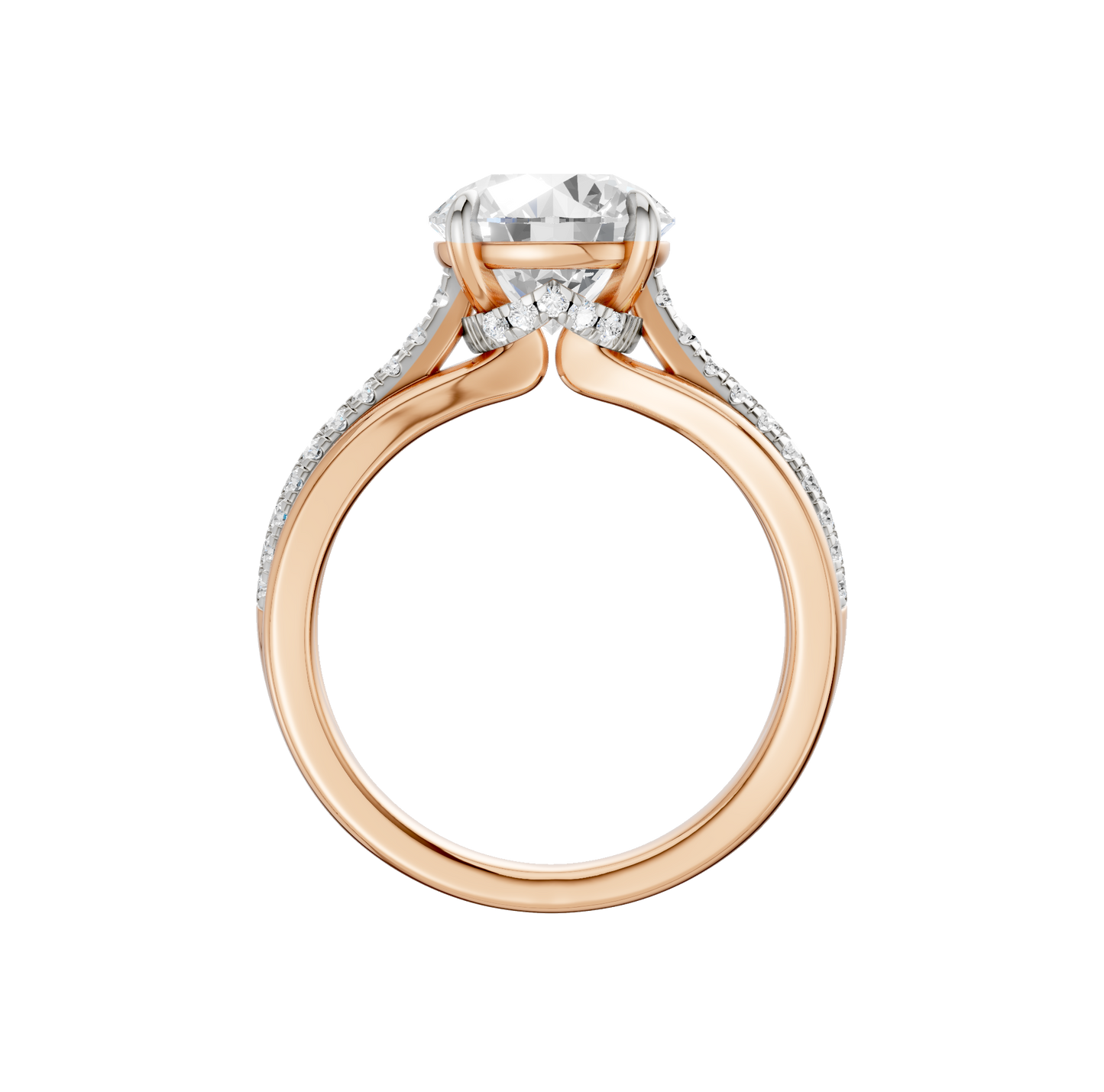 3.33ct Round Certified Lab Diamond Ring