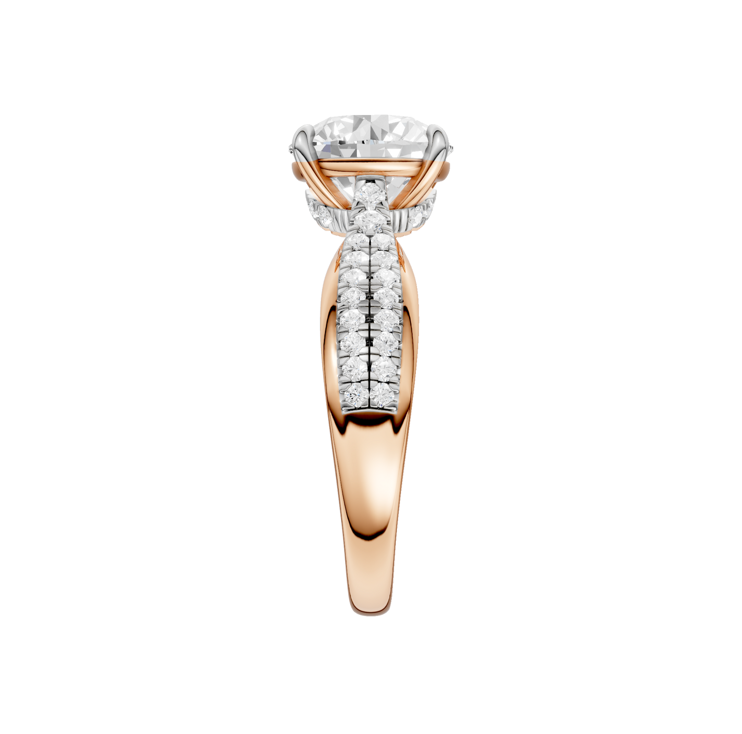 3.33ct Round Certified Lab Diamond Ring