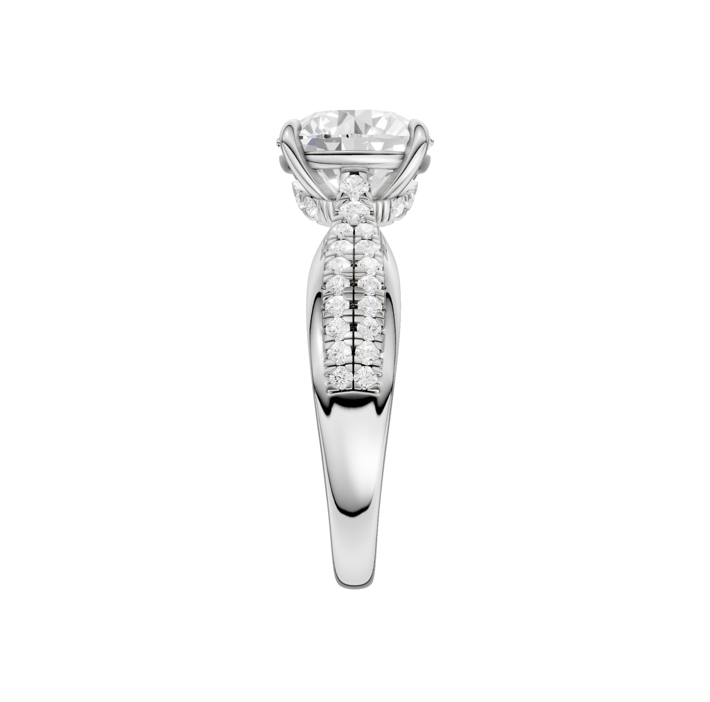 3.33ct Round Certified Lab Diamond Ring