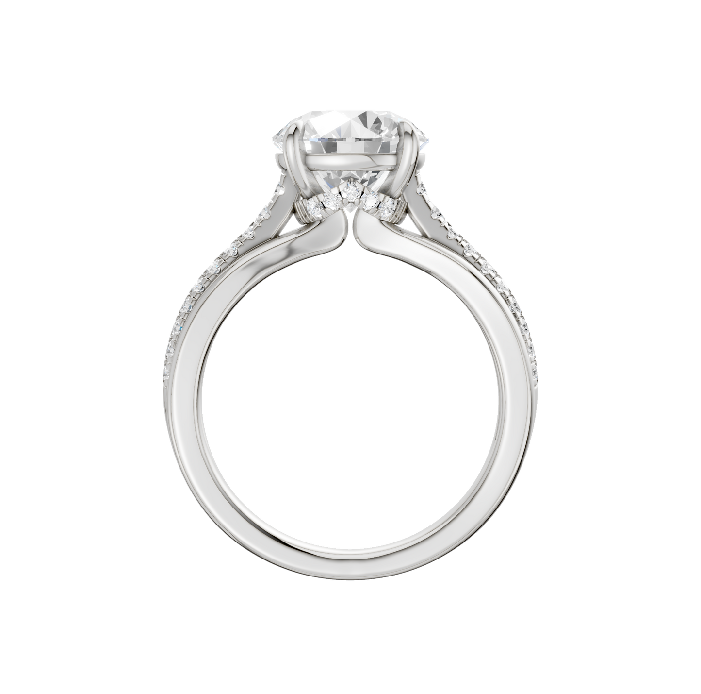 3.33ct Round Certified Lab Diamond Ring